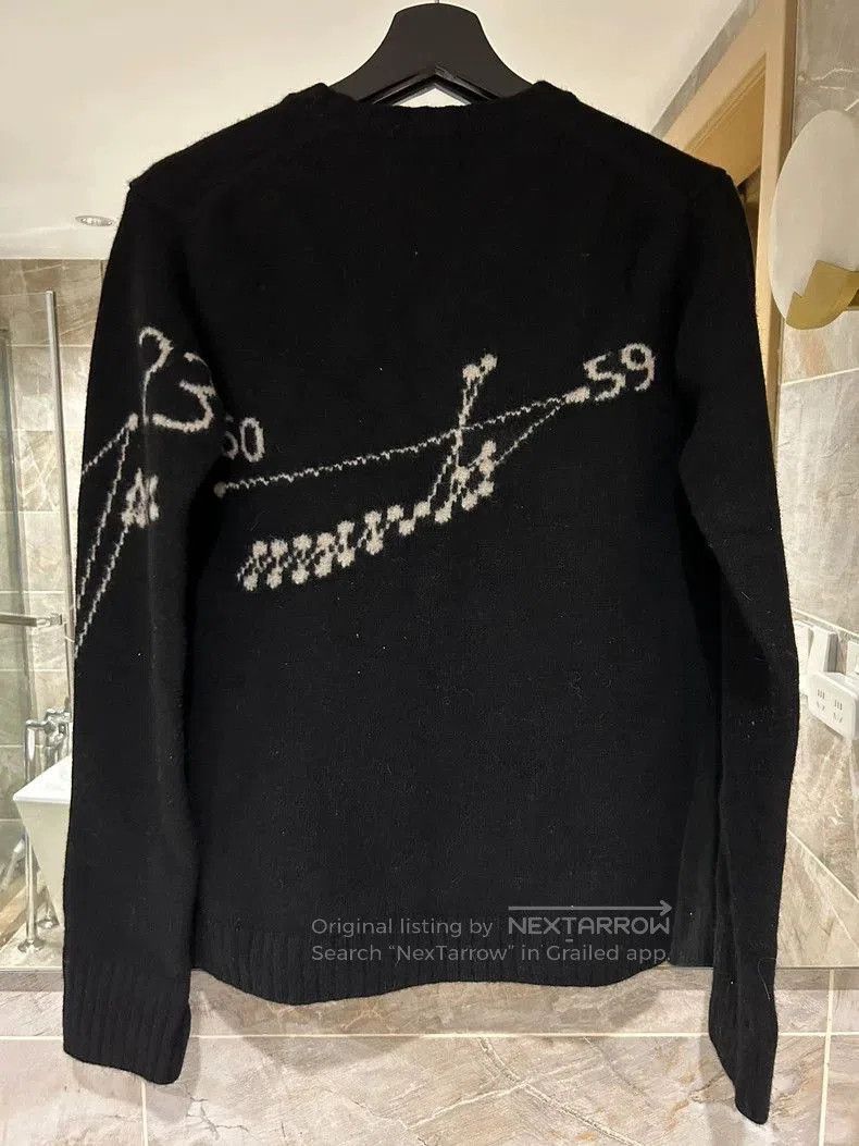 Yohji Yamamoto Yohji Yamamoto Musical Note Black Wool Sweater Size US S / EU 44-46 / 1 - 2 Thumbnail