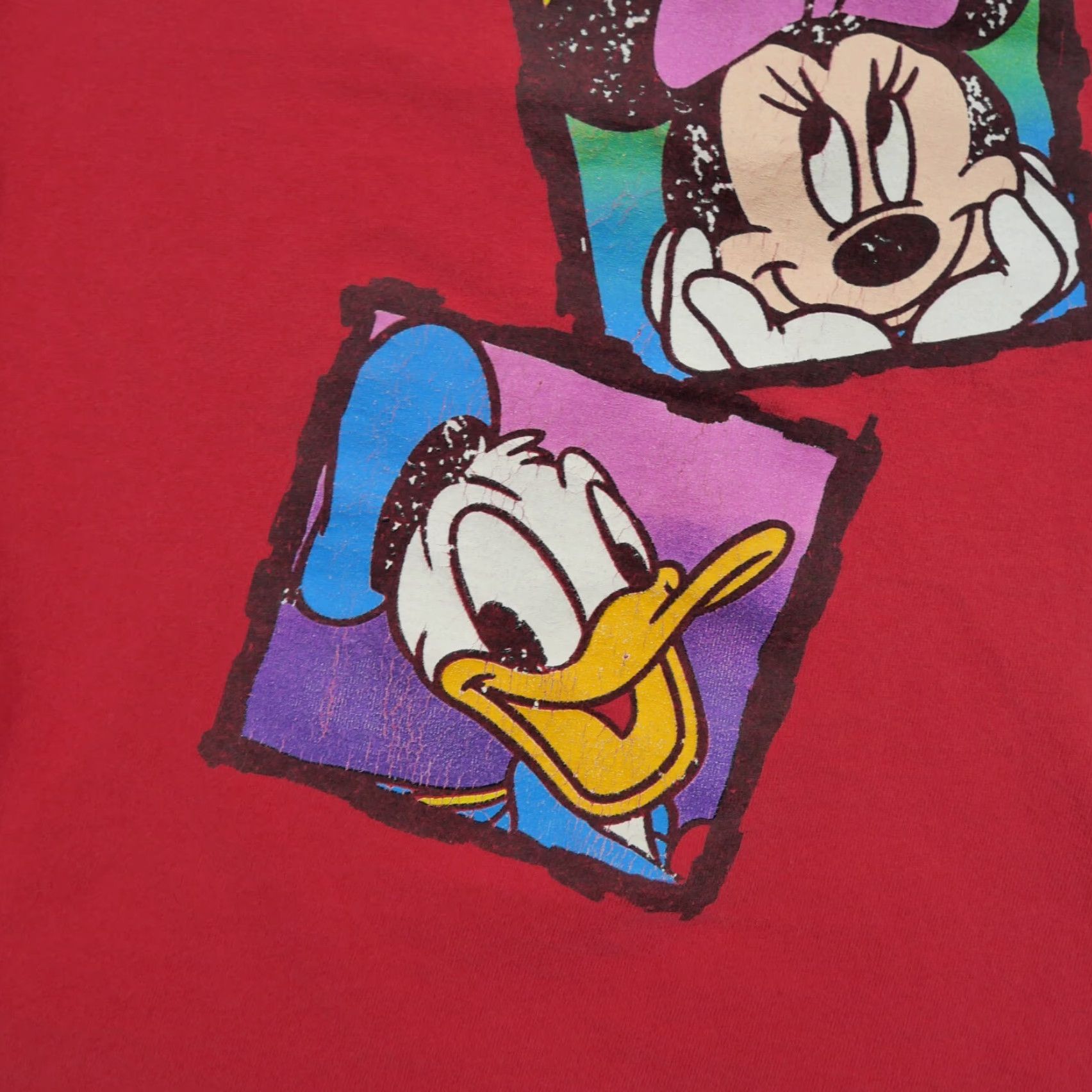 Disney VINTAGE Disney Mickey Mouse T Shirt Womens 2XL Red 90s Minnie Daisy Goofy Crew Neck Short Sleeve Cotton Blend Pattern Solid Boys Girls Mens Womens Size XXL / US 16-18 / IT 52-54 - 4 Thumbnail