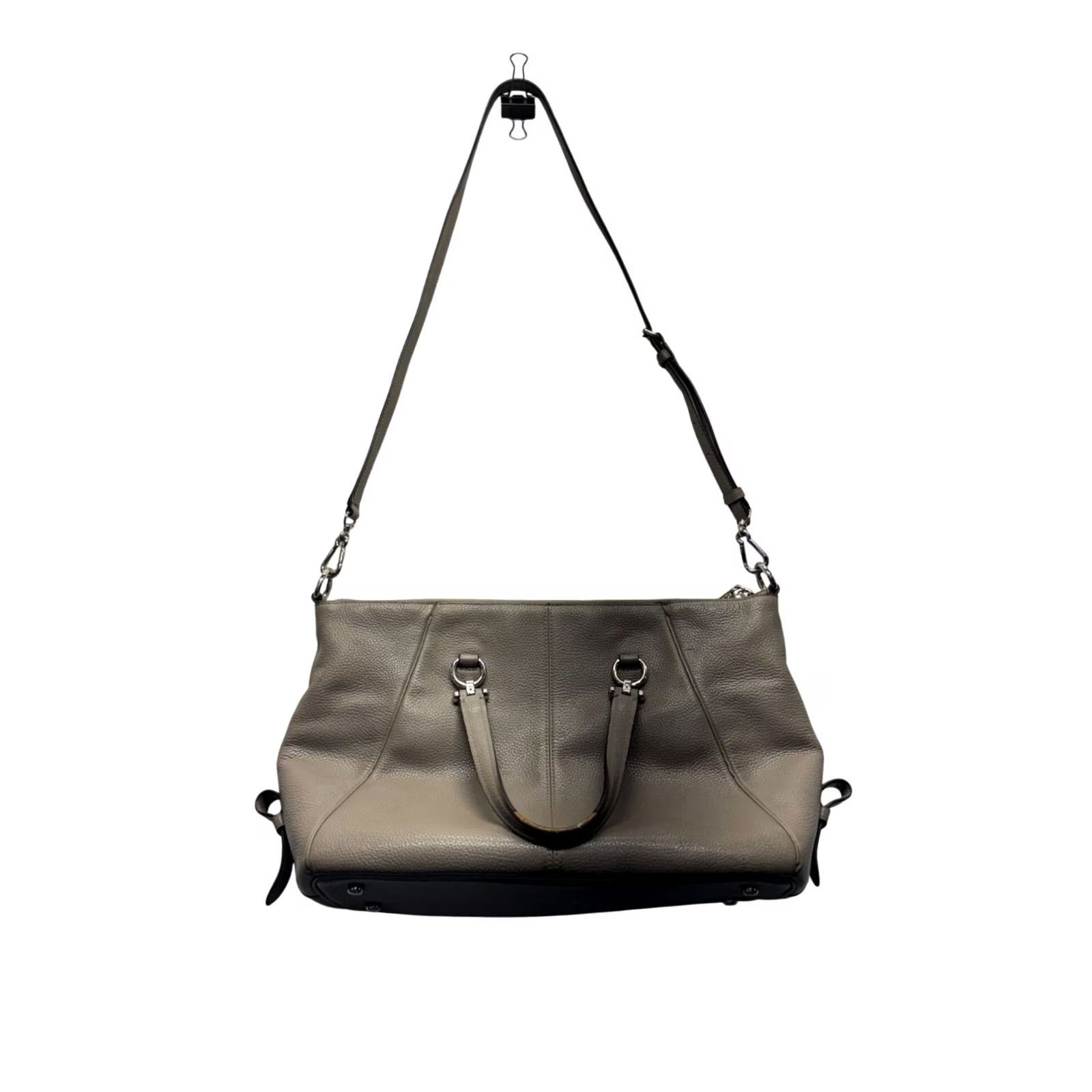 Coach VINTAGE Coach Crossbody Purse Womens Leather Greyish Beige with Dust Bag 5220 Size ONE SIZE - 2 Thumbnail
