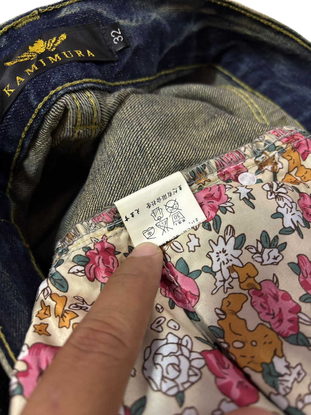 Japanese Brand Vtg Kamimura Tokyo Japan Mud Washed Jeans Size US 32 / EU 48 - 10 Thumbnail