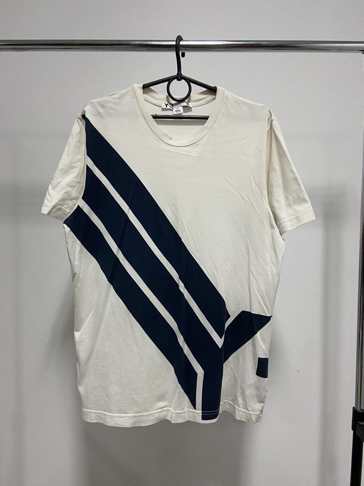 Vintage × Y-3 × Yohji Yamamoto Y-3 Yohji Yamamoto big logo tee vintage Japanese designer Size US M / EU 48-50 / 2 - 1 Thumbnail