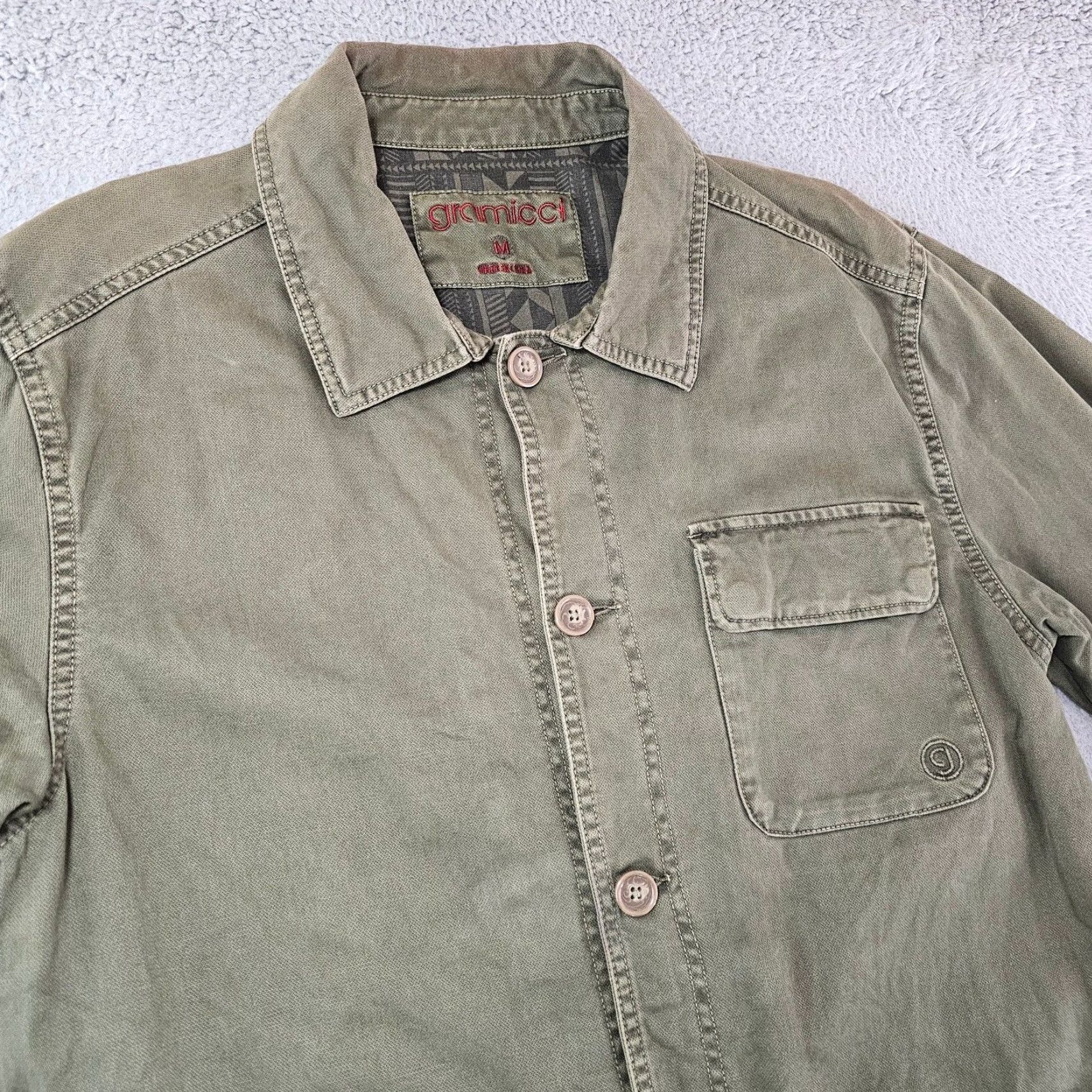 Gramicci VINTAGE Gramicci Field Jacket Mens M Olive Canvas Overcoat Workwear Size US M / EU 48-50 / 2 - 2 Thumbnail