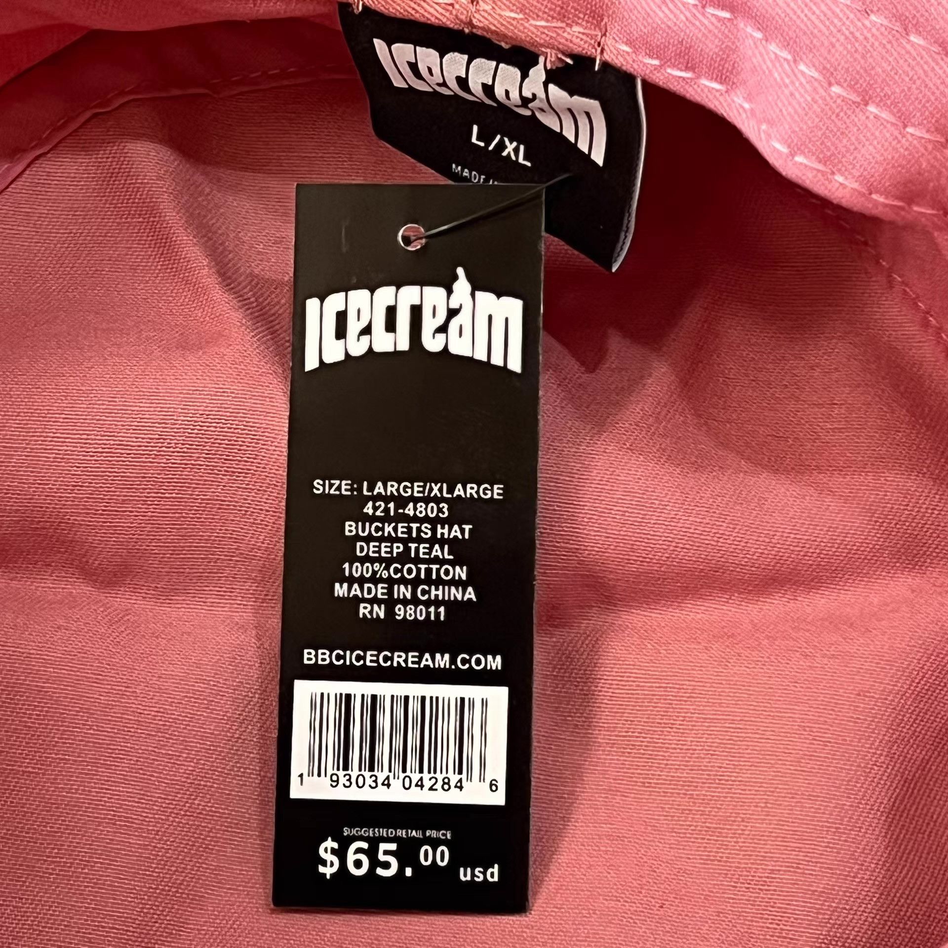 Billionaire Boys Club BBC ICECREAM Strawberry Melted Ice Cream Bucket Hat Q7 Size ONE SIZE - 6 Thumbnail