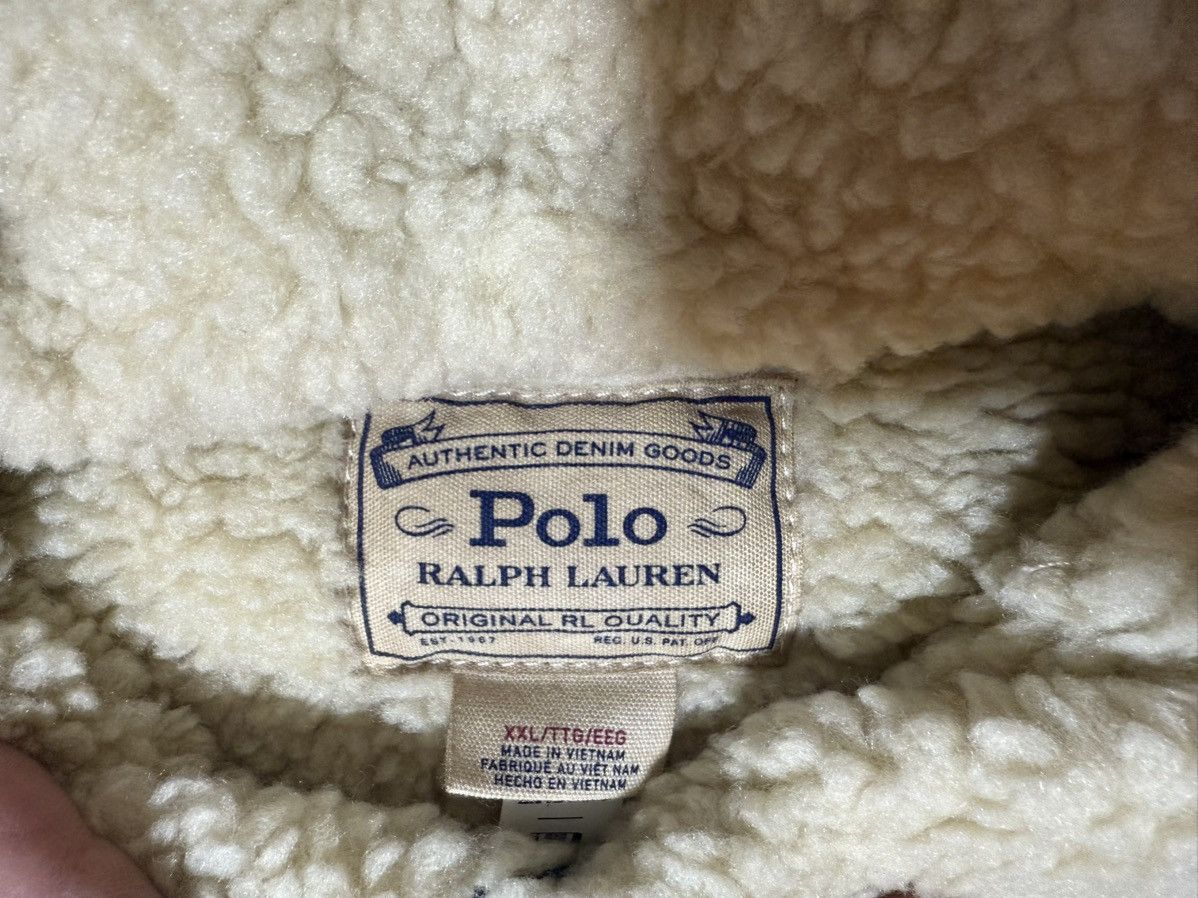 Polo Ralph Lauren Polo Ralph Lauren Fleece-Lined Denim Western Shirt Jacket Size US XXL / EU 58 / 5 - 13 Thumbnail