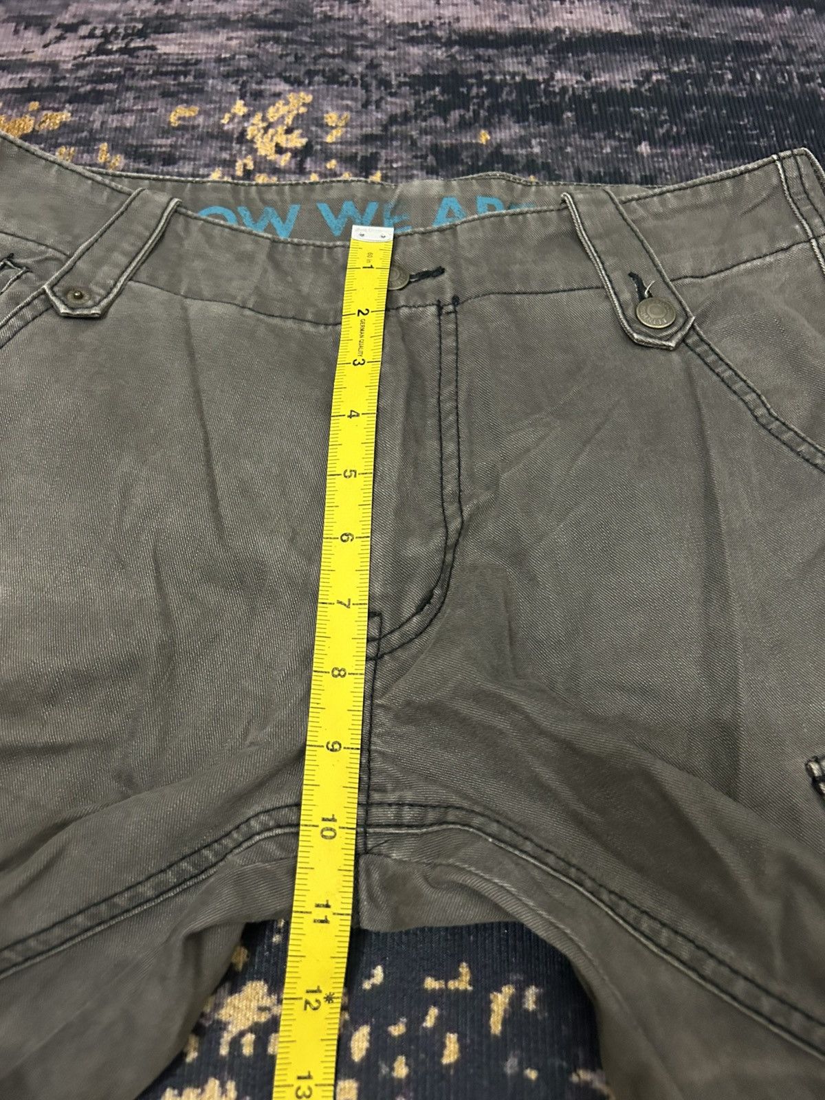 Katharine Hamnett London Katharine Hamnett London Faded Kargo Zip Leg Flare Pants Size US 31 - 20 Thumbnail