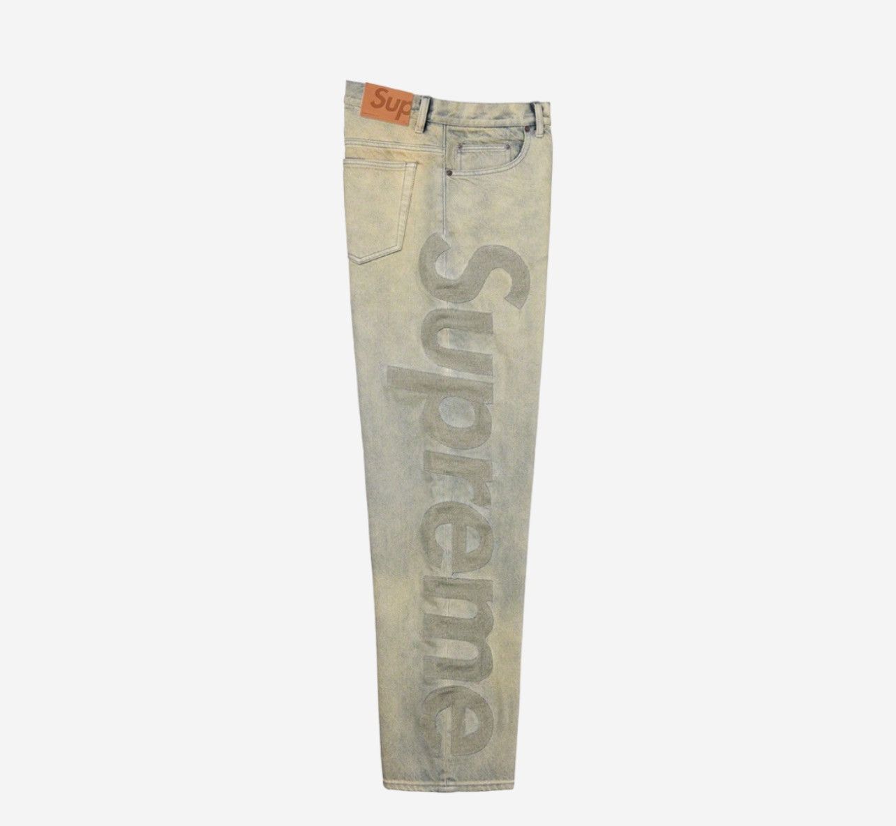 Supreme Supreme Inset Logo Jean Dirty Size US 34 / EU 50 - 2 Thumbnail