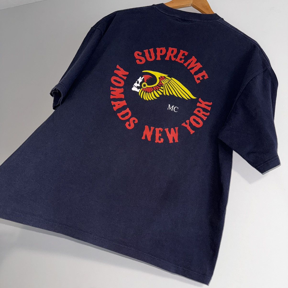 Supreme × Vintage RARE Supreme Nomads Hells Angels MC Tee Size US XL / EU 56 / 4 - 7 Thumbnail