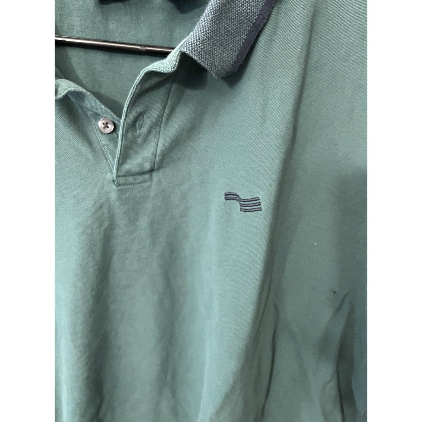 Perry Ellis Perry Ellis Men's Polo Shirt, Green, XL, Short Sleeve, Casual, Golf, Classic Size US XL / EU 56 / 4 - 4 Thumbnail