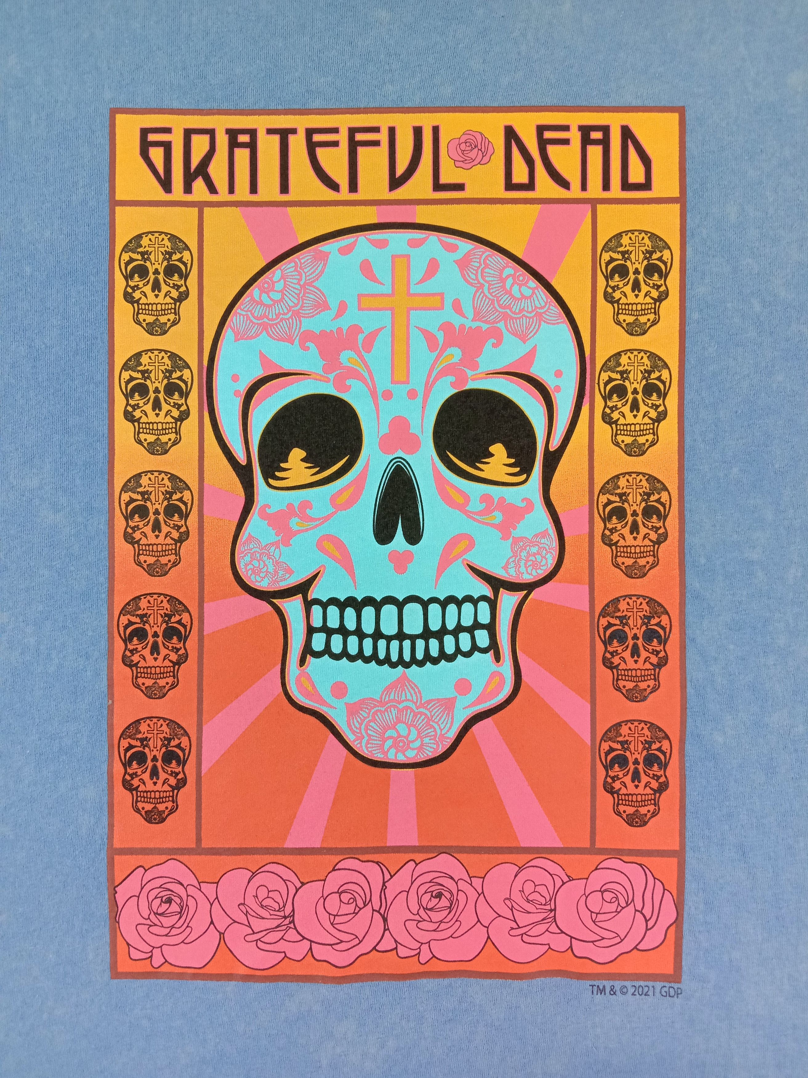 Grateful Dead Grateful Dead Eleven Skulls 2021 Design T Shirt Size US L / EU 52-54 / 3 - 2 Thumbnail