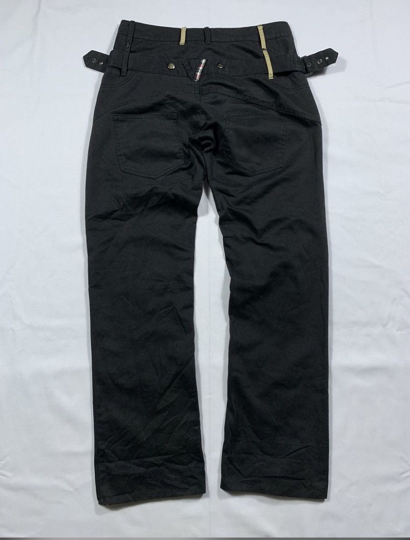 20471120 British Punk Double waist Timely Warning Gothic Punk Style Size US 31 - 3 Thumbnail