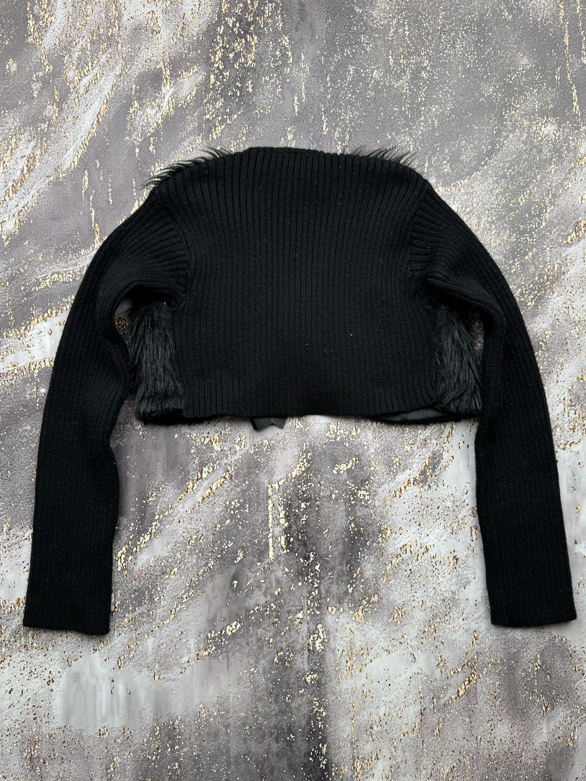 Vintage Vintage Faux Fur Cropped Sweater Size XS / US 0-2 / IT 36-38 - 6 Thumbnail