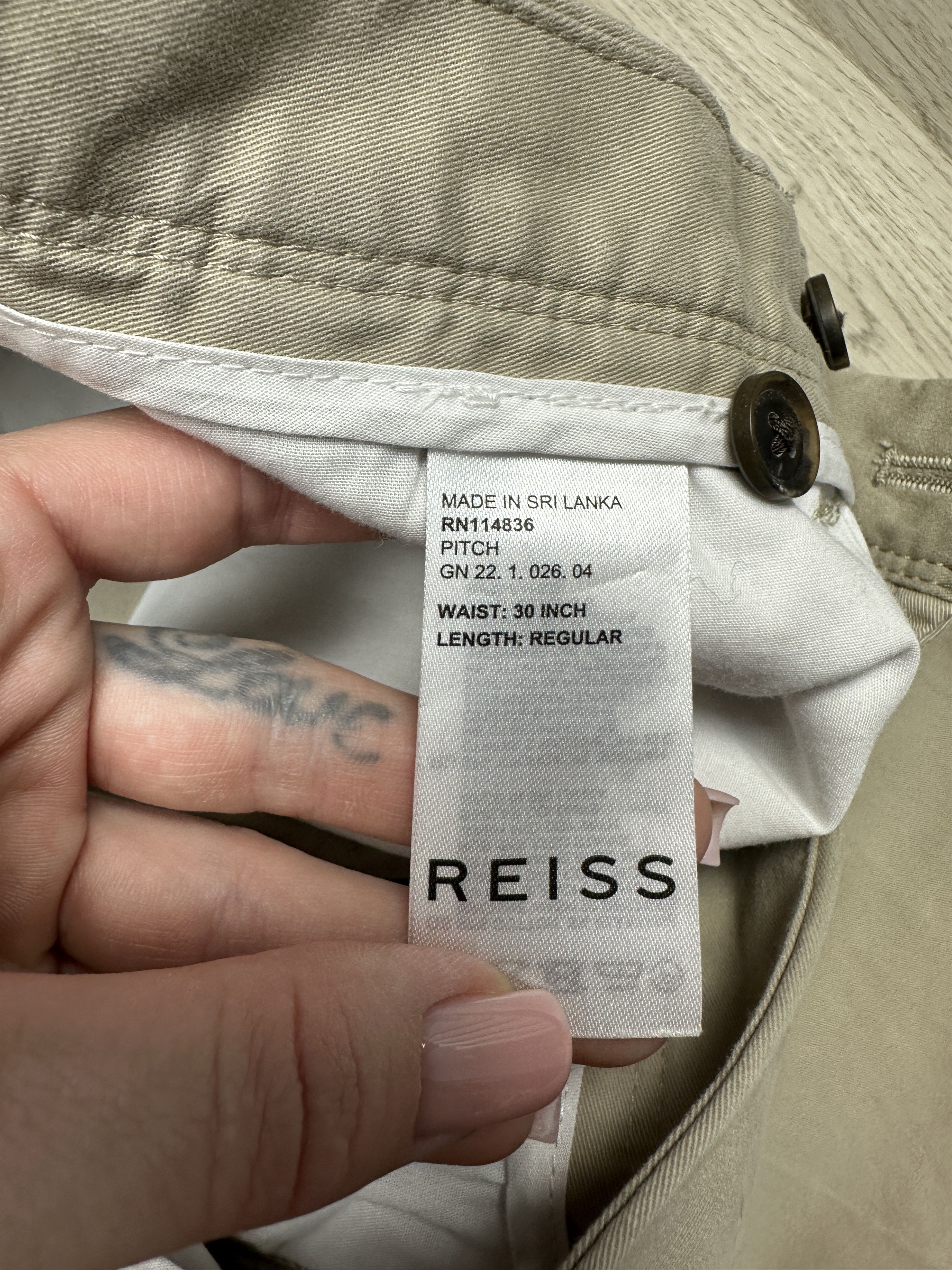 Reiss Reiss Mens Chino Pants Size US 30 / EU 46 - 4 Thumbnail