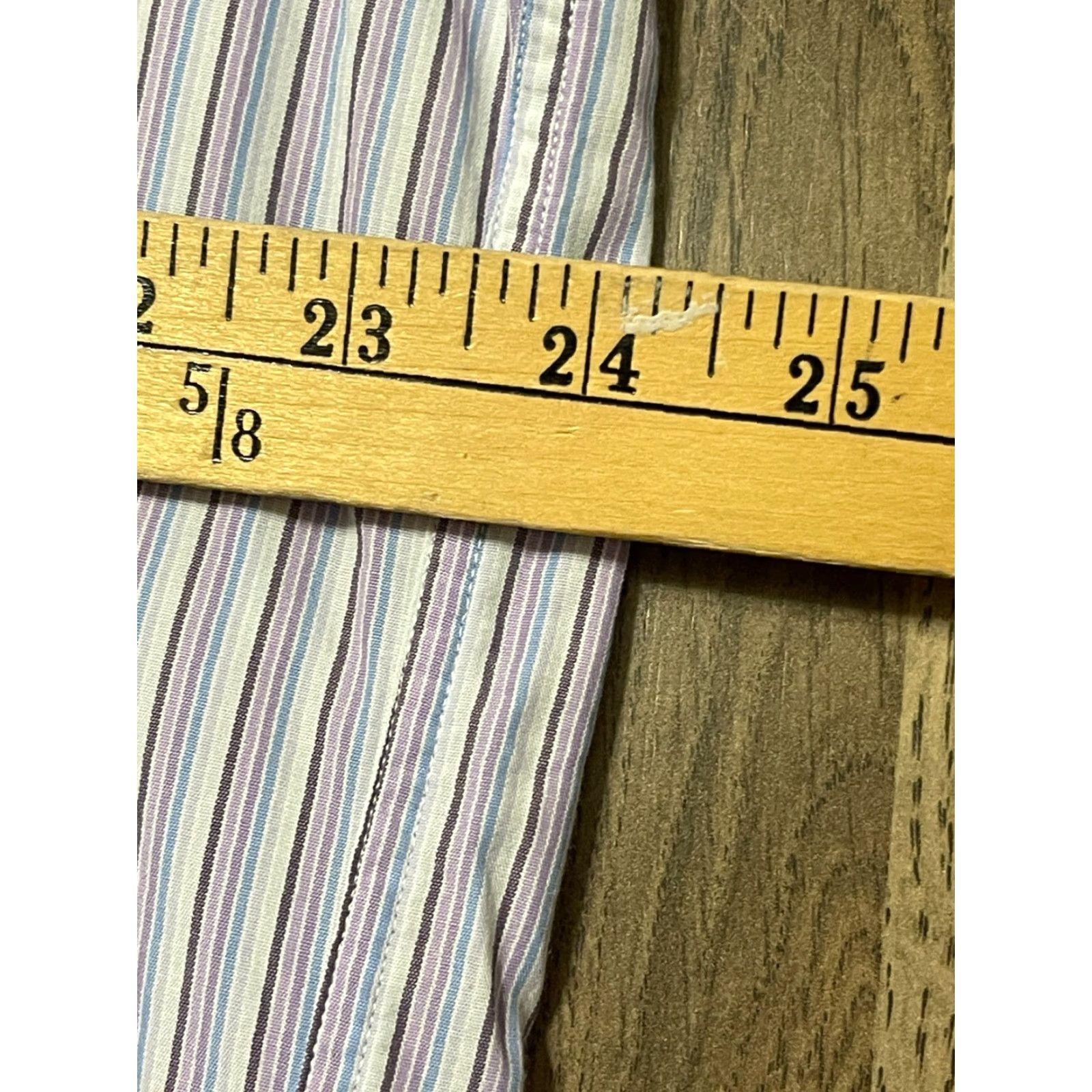 Nautica Nautica Shirt Men’s Size 16.5 34/35 Striped Button Up Blue Purple White Long Sleeve Casual Size US XL / EU 56 / 4 - 5 Thumbnail