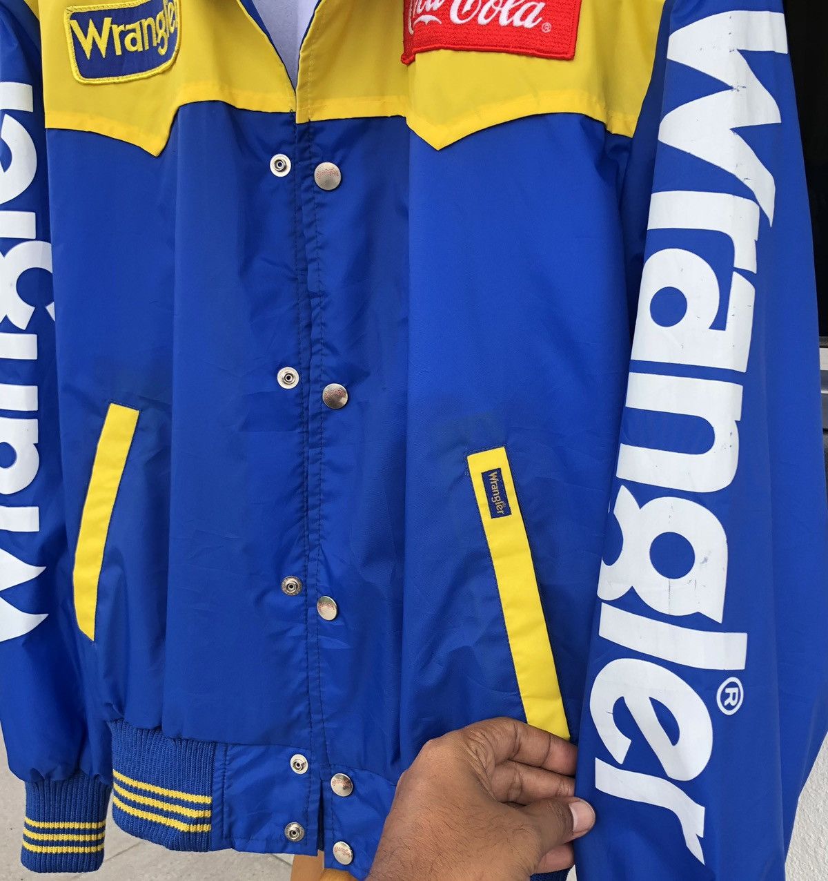 Wrangler Vintage Rare Wrangler 86’JAPAN Super Cross Satin jacket Size US M / EU 48-50 / 2 - 2 Thumbnail