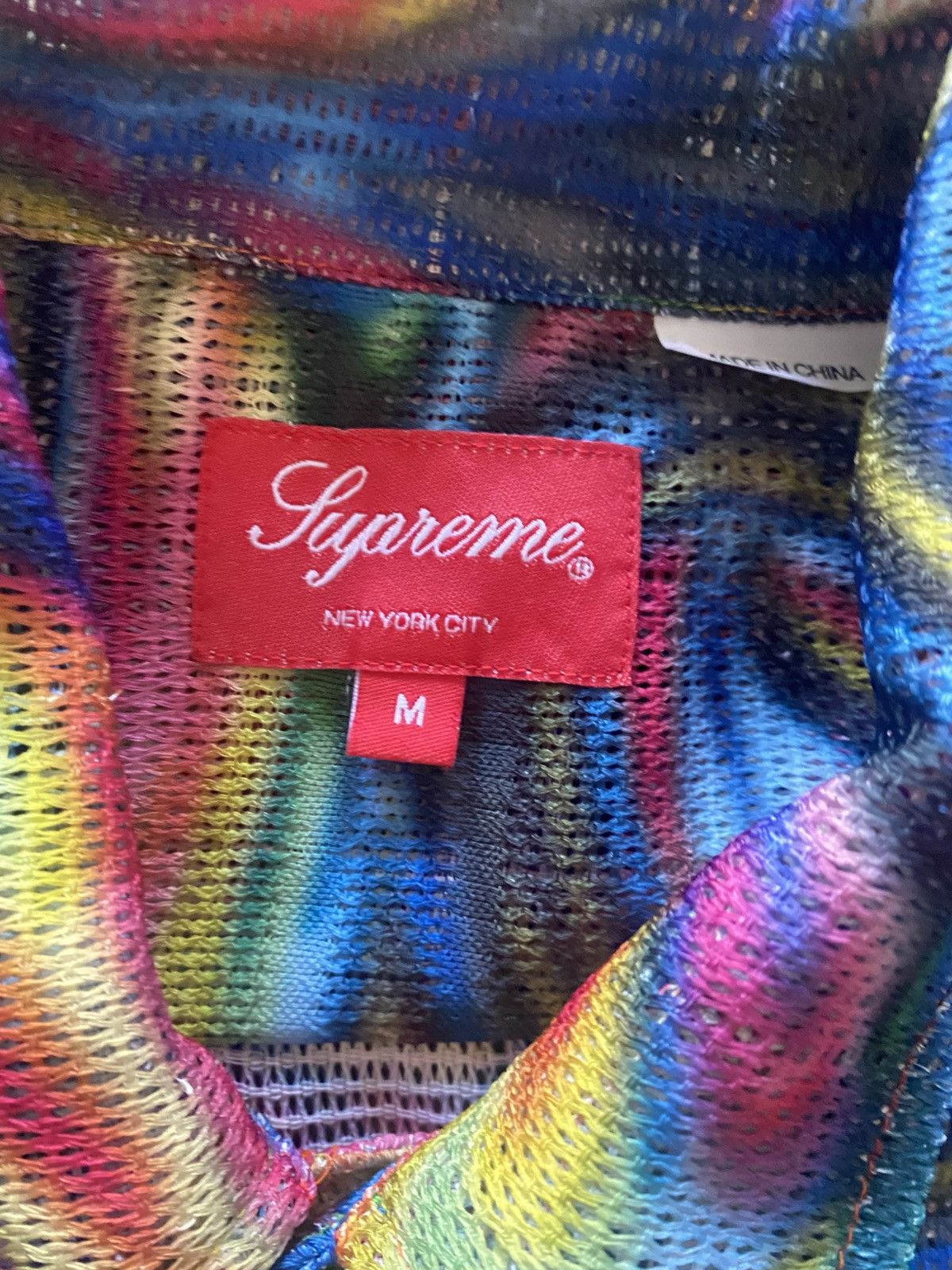 Supreme Supreme Mesh Stripe Shirt Multicolor Size US M / EU 48-50 / 2 - 3 Thumbnail