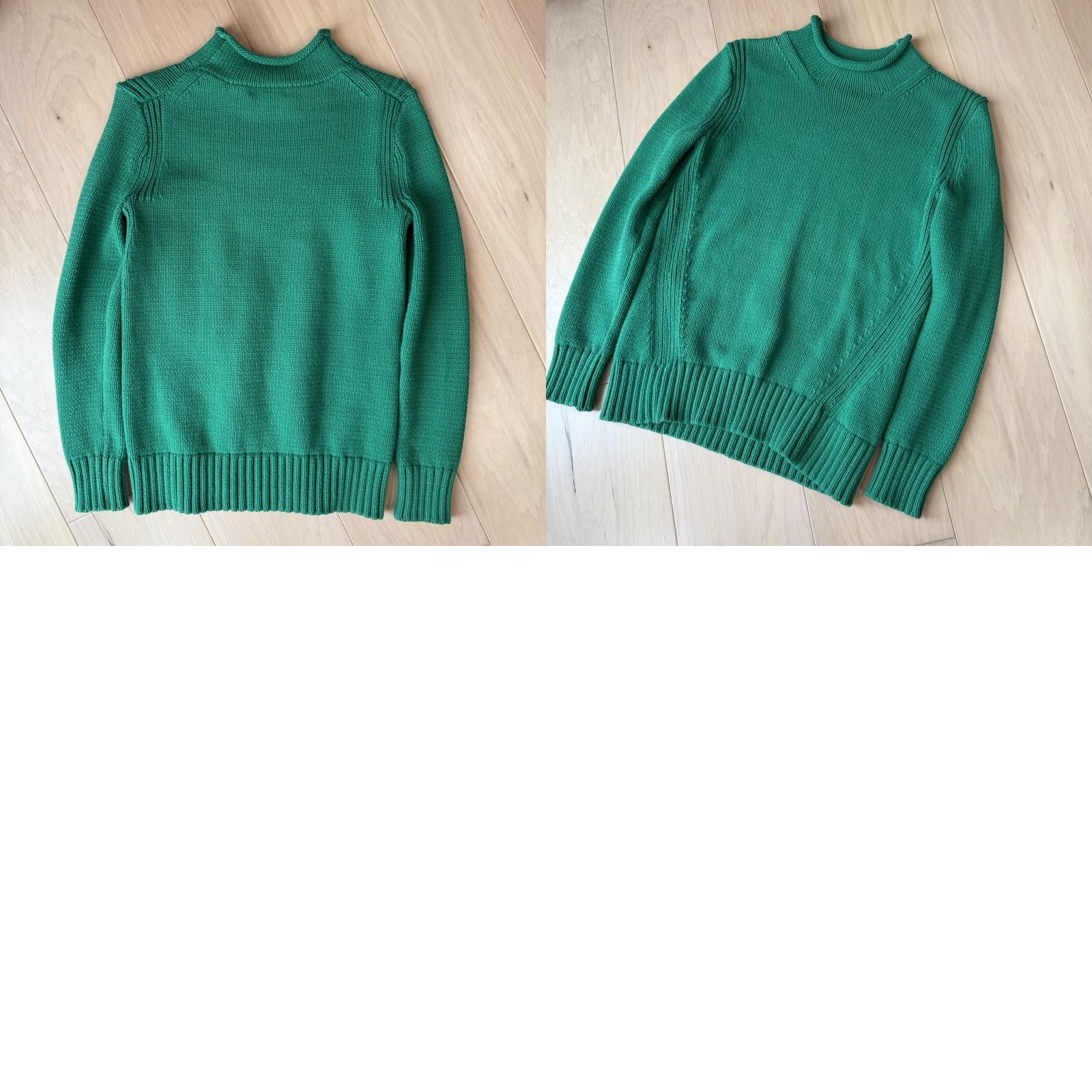 J.Crew J Crew Rollneck Sweater Women's XS Green Oarsman Minimalist Cotton Pullover Size XS / US 0-2 / IT 36-38 - 8 Thumbnail