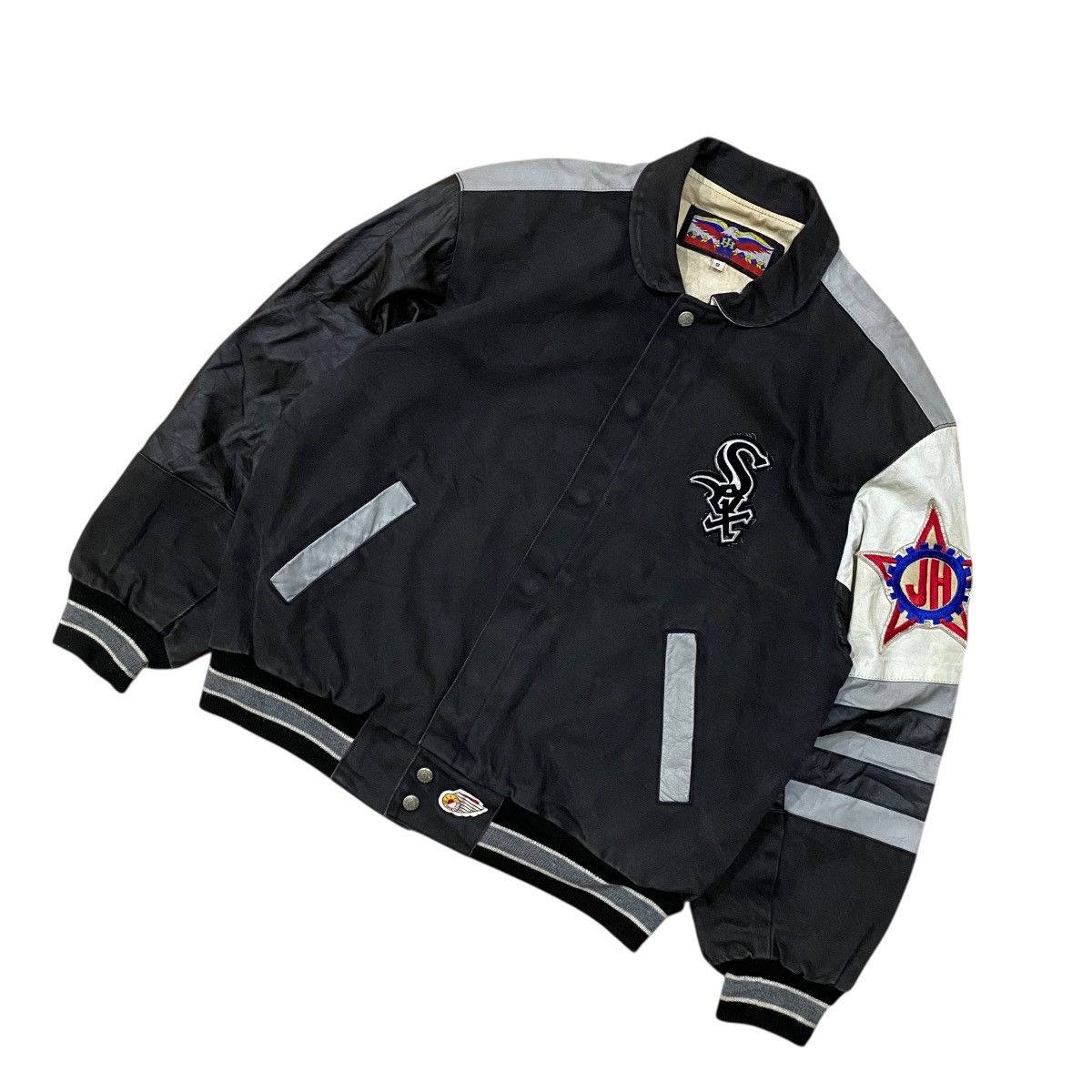 Jeff Hamilton Vtg Jeff Hamilton Chicago White Sox Varsity Leather Jacket Size US S / EU 44-46 / 1 - 3 Thumbnail