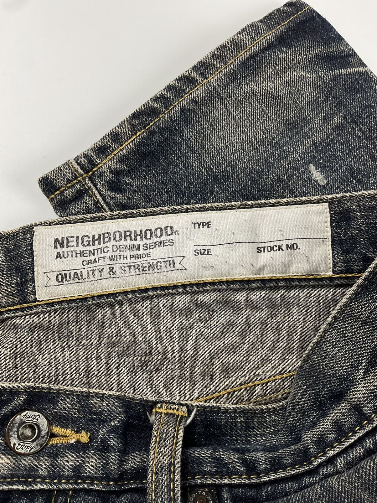 Neighborhood Neighborhood Washed Narrow Denim Size US 34 / EU 50 - 10 Thumbnail