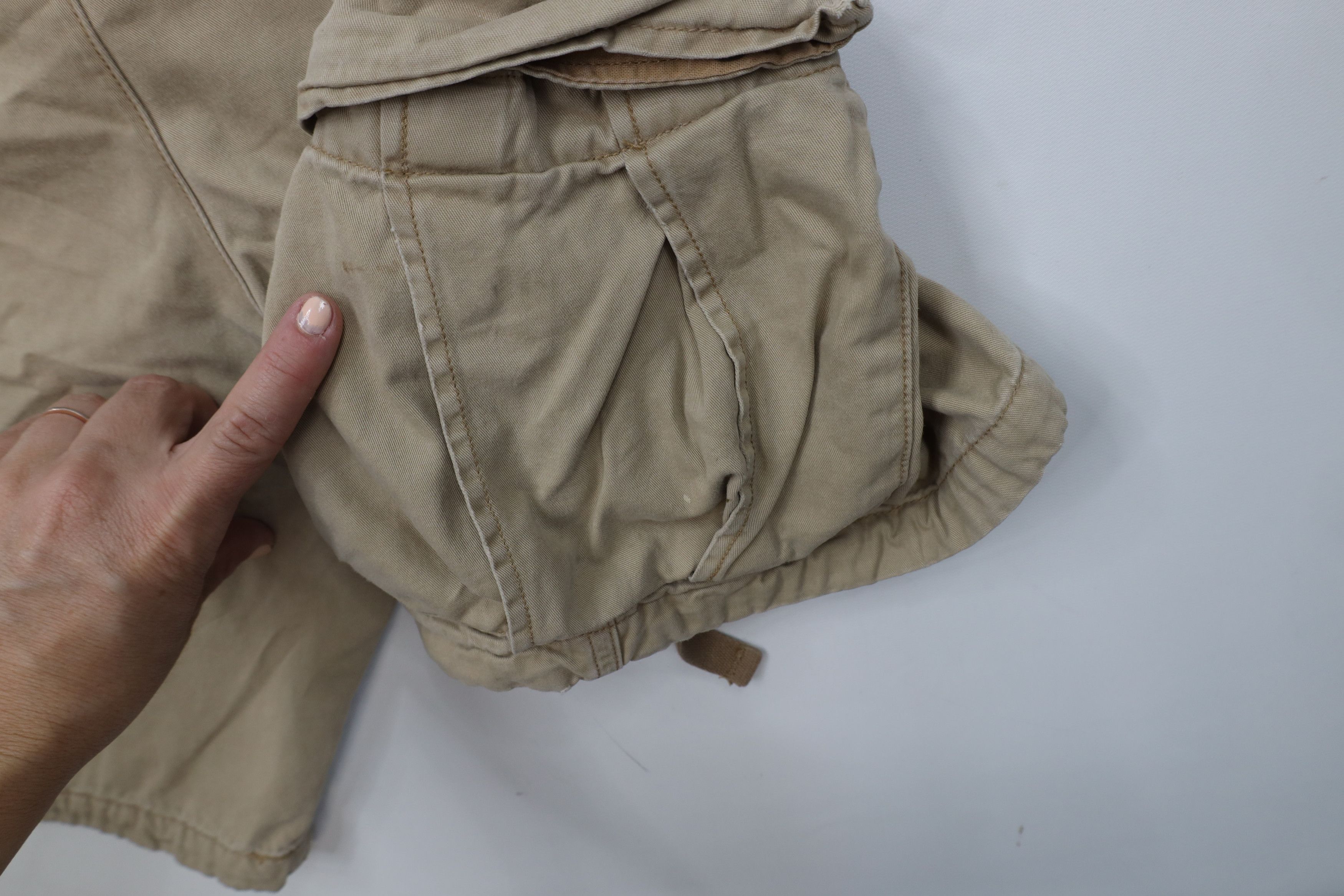Abercrombie & Fitch Vintage Abercrombie & Fitch Fly Cargo Shorts Beige Cotton Size US 34 / EU 50 - 12 Thumbnail