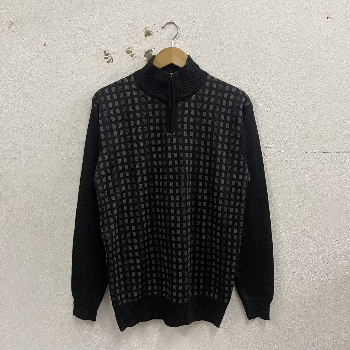 Vintage 🔥Vintage Young USA Checkerd Half Zipper Sweatshirts Size US S / EU 44-46 / 1 - 1 Thumbnail