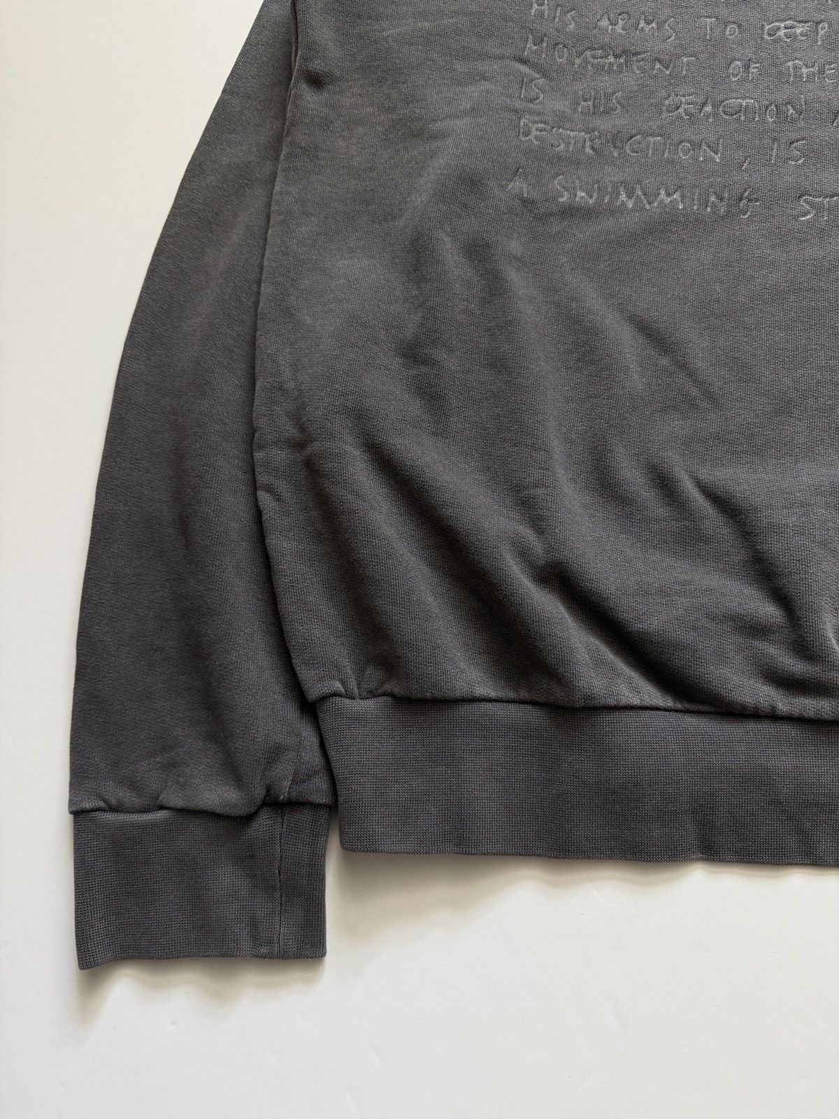 Raf Simons Raf Simons AW04 “Waves” shipwreck poem sweatshirt Size US L / EU 52-54 / 3 - 8 Thumbnail