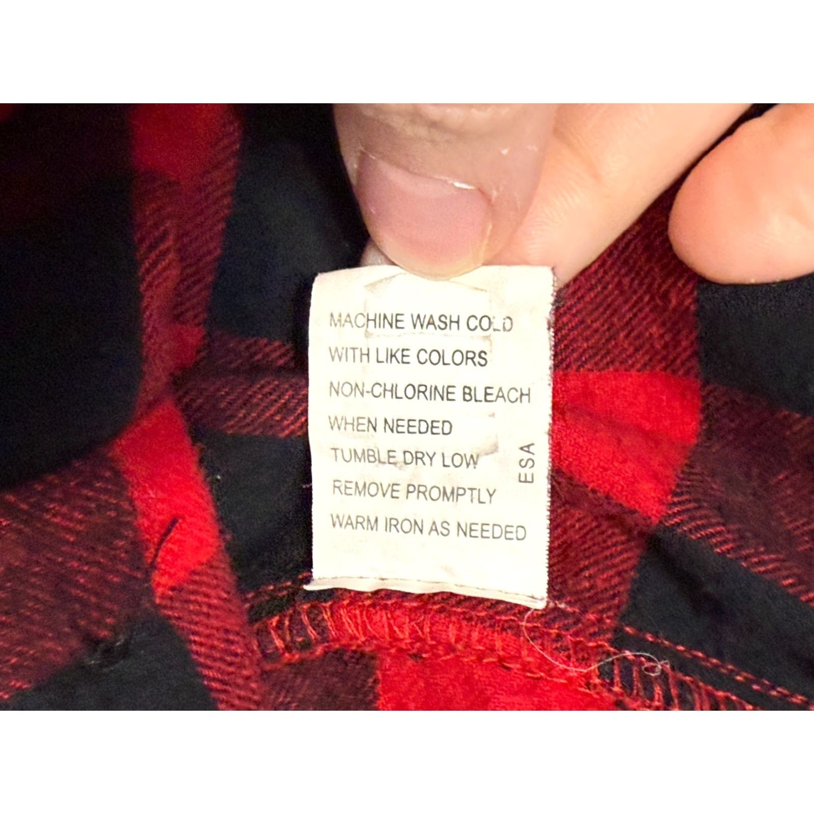 Vintage Lazy One Pants Men's Medium Black Red Checkered Sleepwear Pants Tie Waist Pajama Pants Mens Regular 100% Cotton Size US 31 - 6 Thumbnail