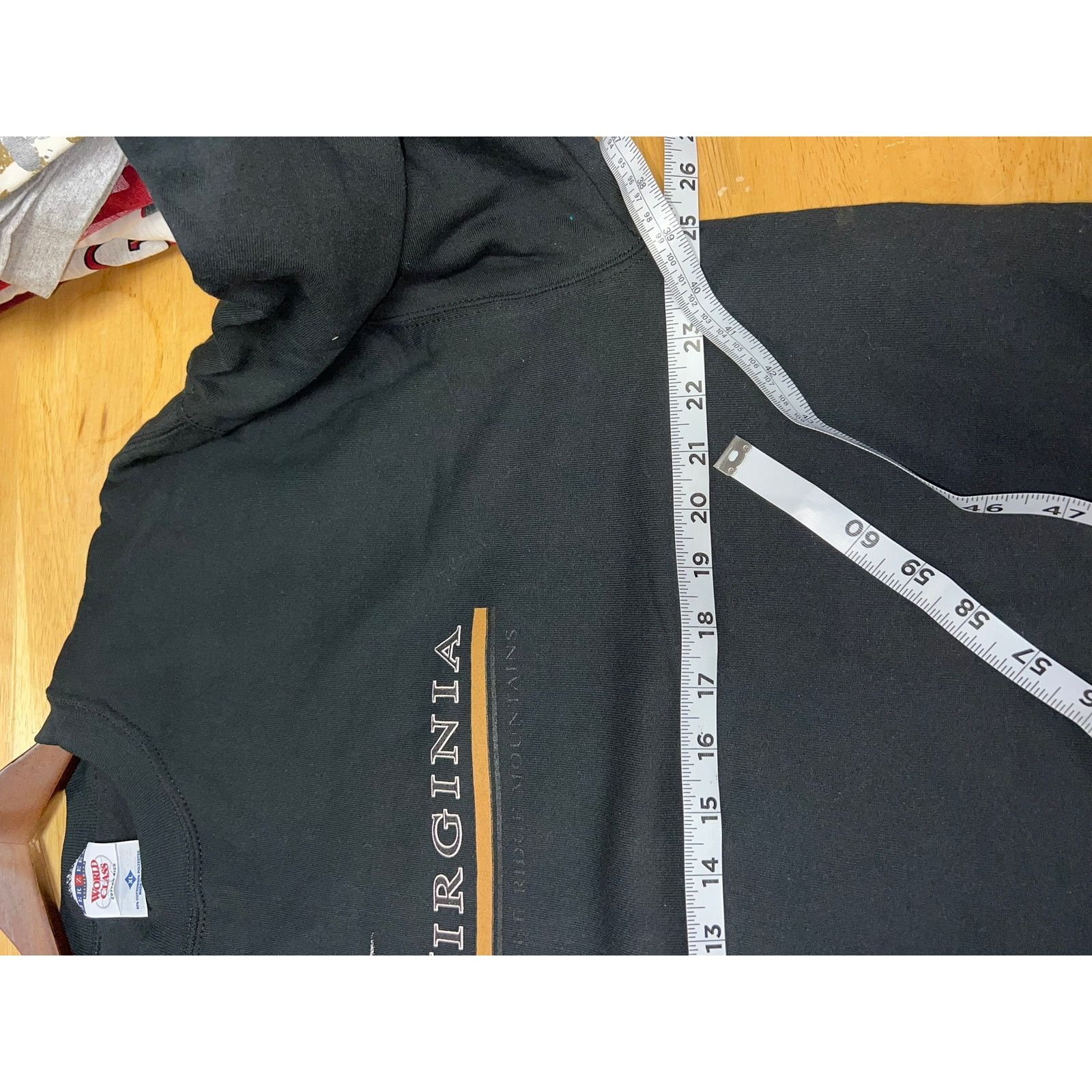 Jerzees Vintage Virginia Sweatshirt Crewneck Mountains Black USA 90s Size US XL / EU 56 / 4 - 8 Thumbnail