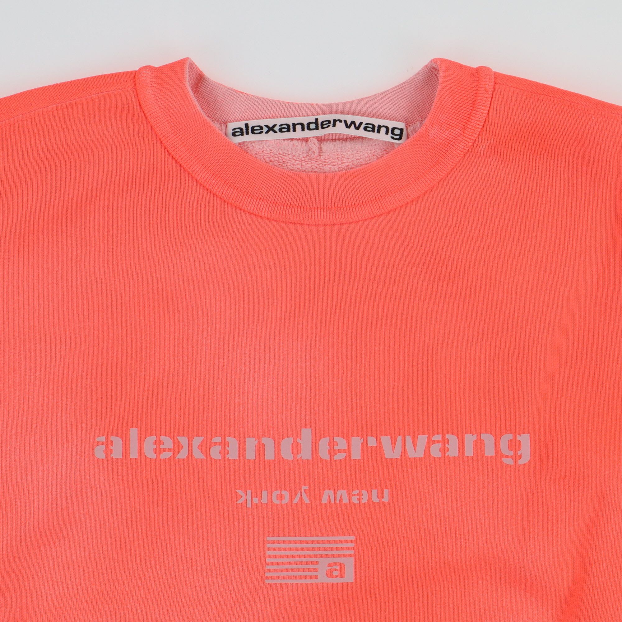 Alexander Wang Pink Tie Dye Oversized Logo Sweatshirt Size US XXS / EU 40 - 5 Thumbnail