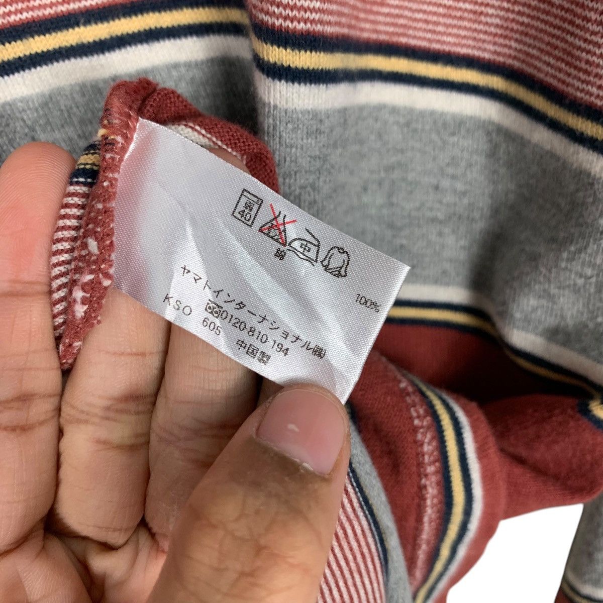 Japanese Brand Vintage 90’s CROCODILE Long Sleeve Polo Shirt #2622-C118 Size US L / EU 52-54 / 3 - 14 Thumbnail