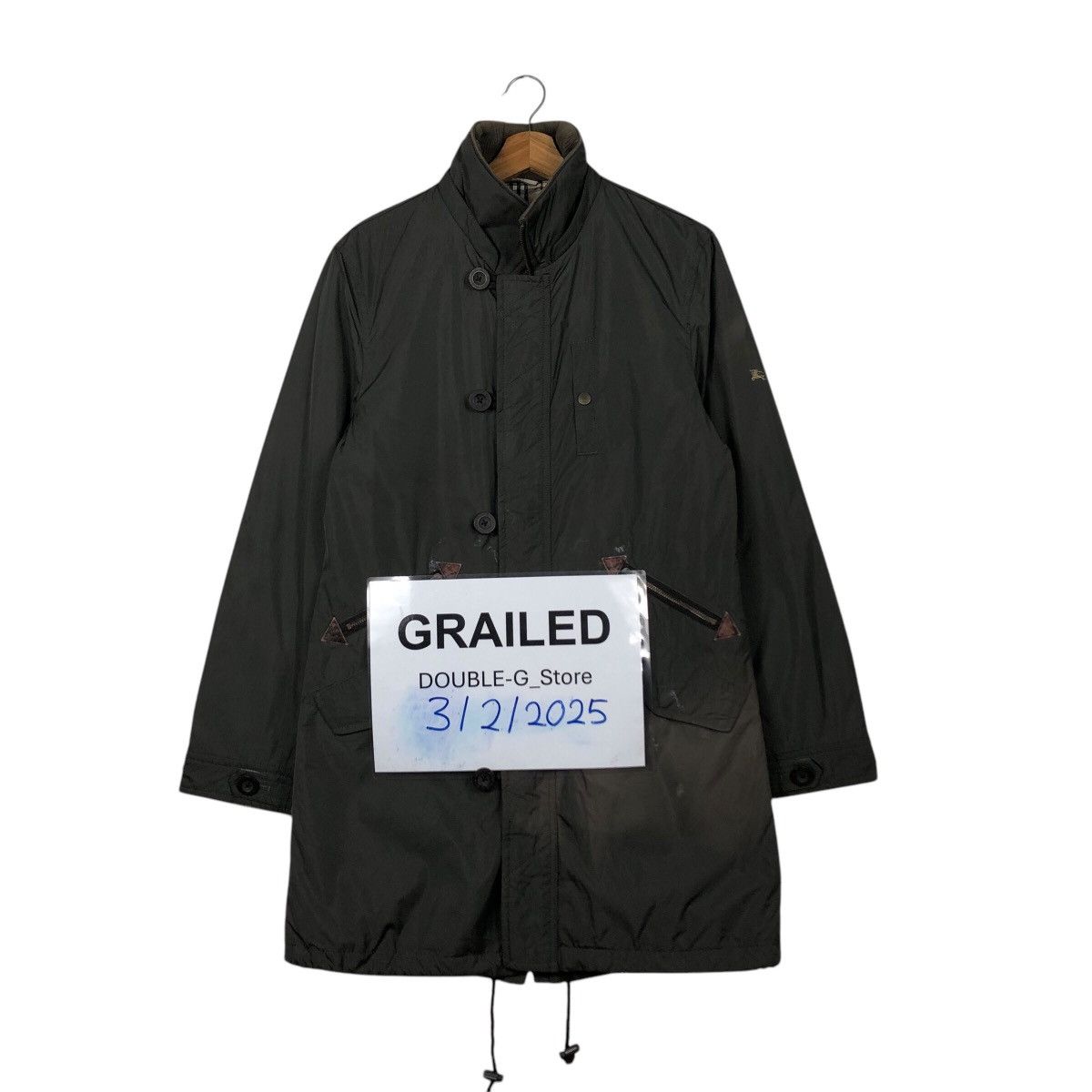 Burberry 📌Vintage Chore Jacket Burberry Black Label Nova Check Size US L / EU 52-54 / 3 - 1 Thumbnail