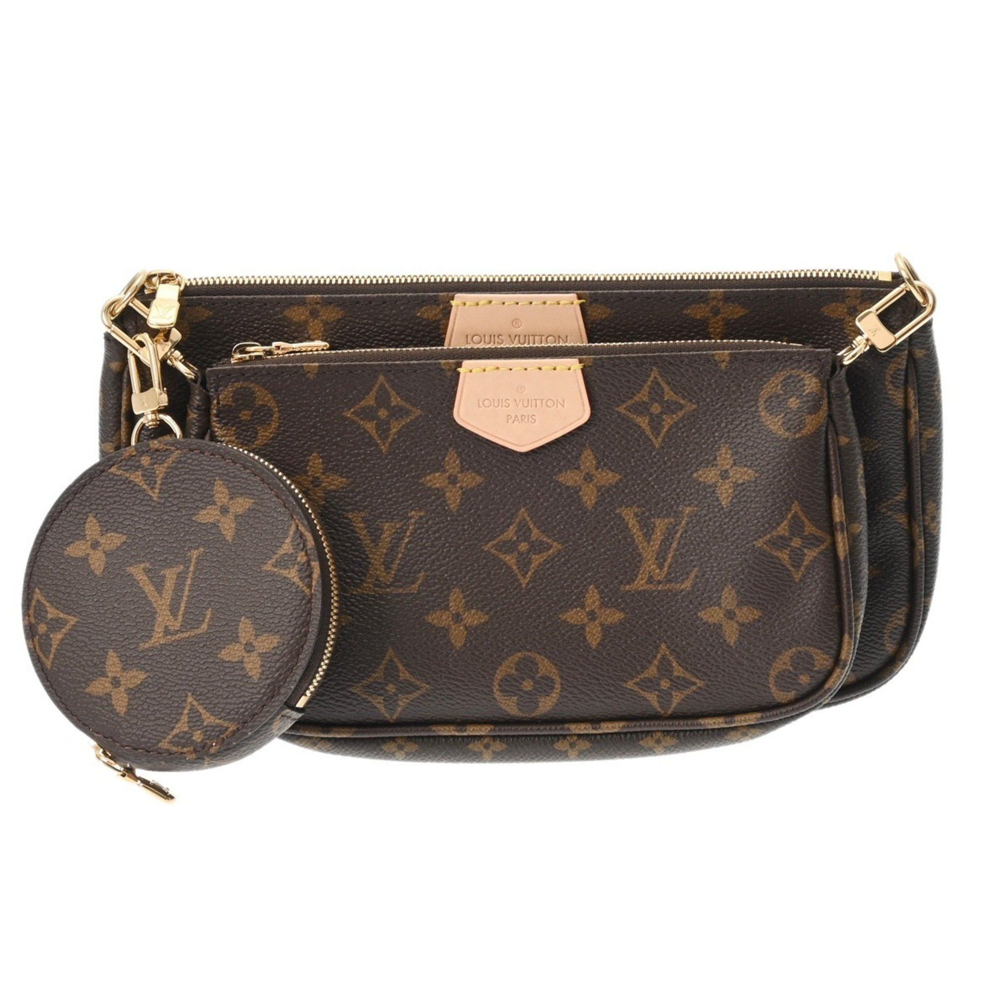 Louis Vuitton Monogram Multi Pochette Accessoires Rose Clair M44840 Women's Canvas Shoulder Bag