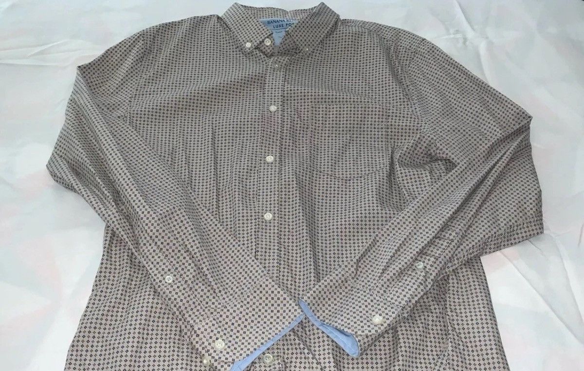 Banana Republic Banana Republic Luxe Poplin Button-Up Shirt Slim Fit Large Size US L / EU 52-54 / 3 - 3 Thumbnail