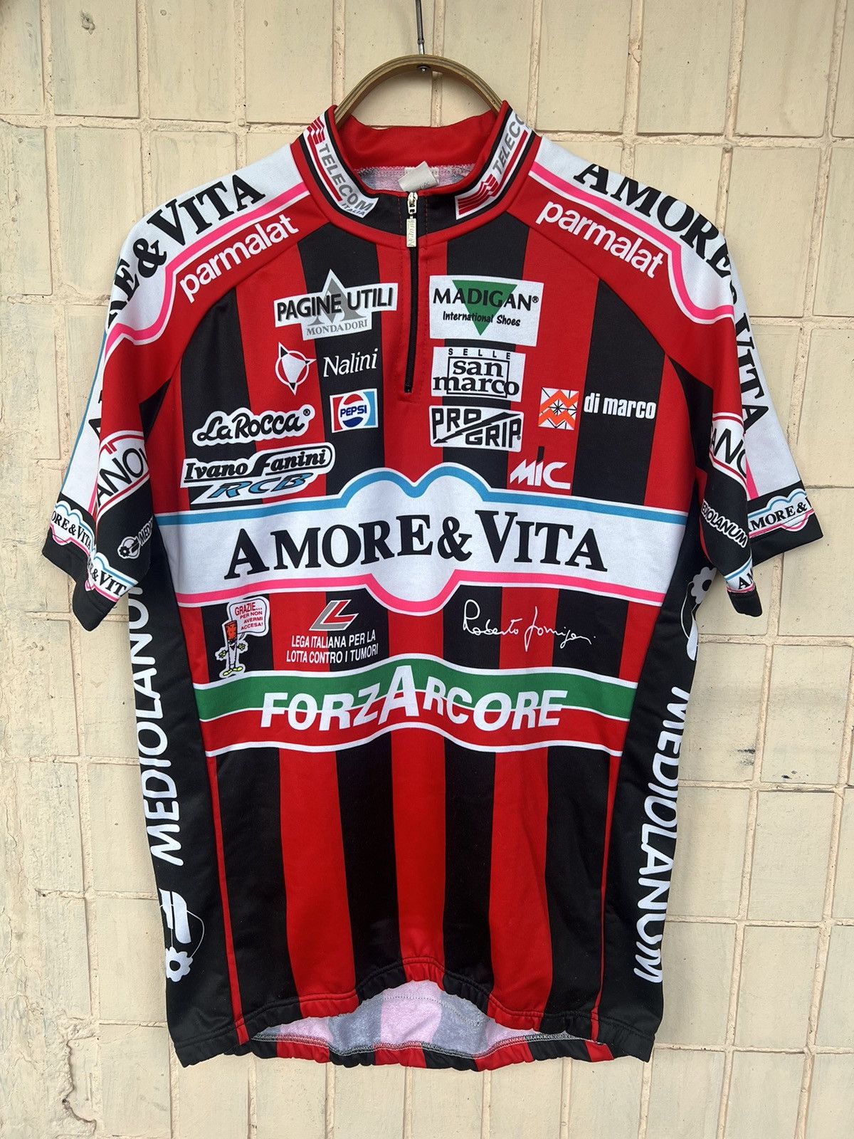 Bicycle Vintage Race 90s Jersey Amore Vita Canova Y2K Pepsi Size US M / EU 48-50 / 2 - 1 Thumbnail