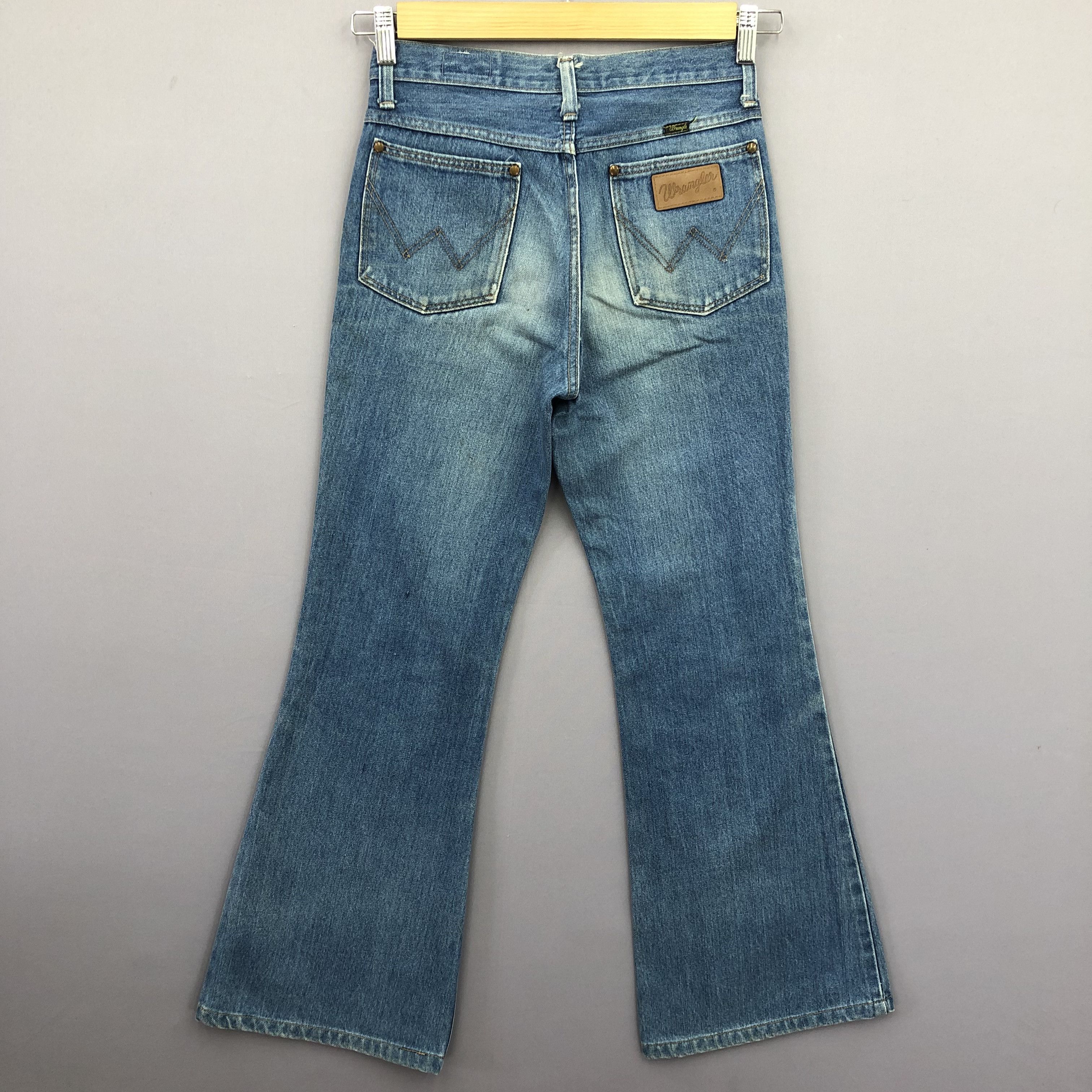 Wrangler Vintage 90s Wrangler Super Flare Blue Wash Jeans Denim Size 26" / US 2 / IT 38 - 2 Thumbnail