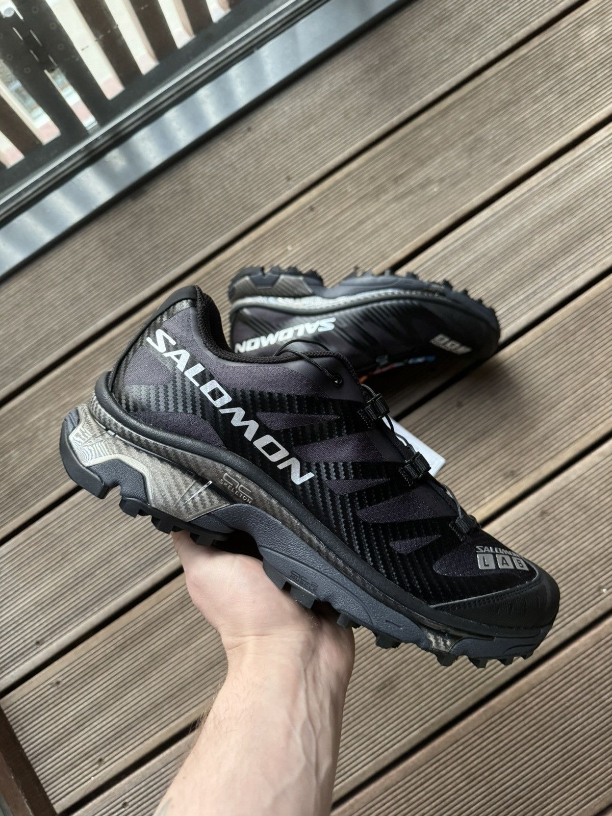 image of Salomon Xt-4 OG Black Ebony Silver Metallic All New 44 Us 10 Shoes, Men's
