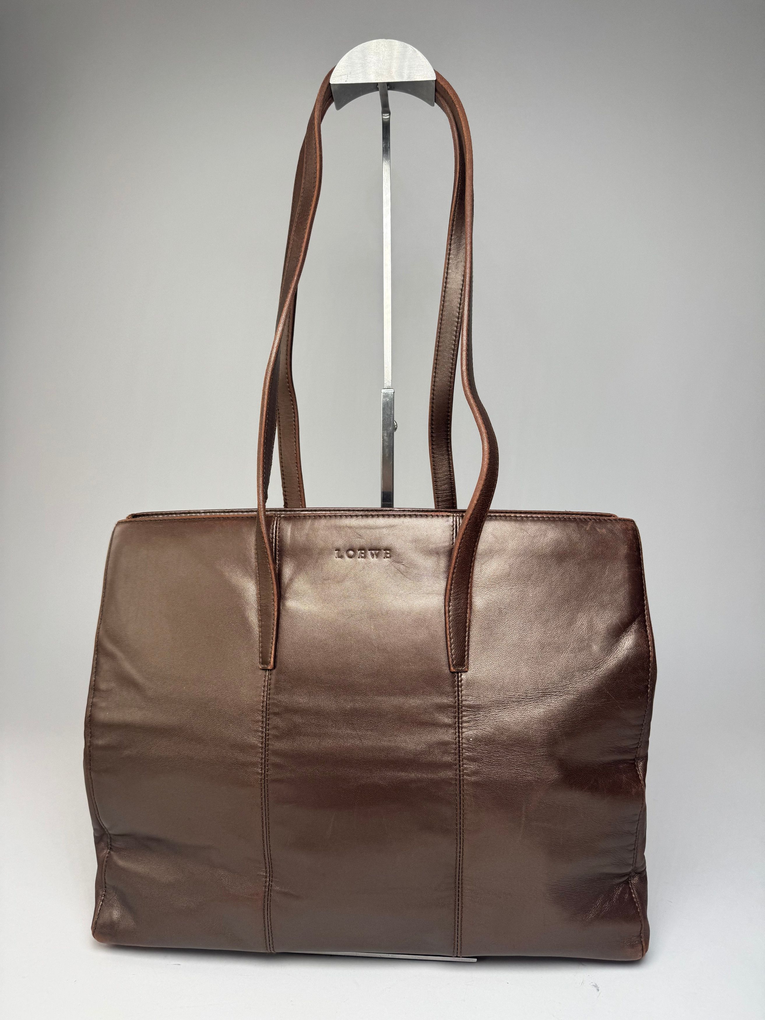 Loewe Vintage Madrid Leather Tote Bag Bronze Size ONE SIZE - 1 Thumbnail