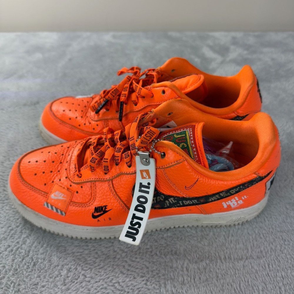 Nike Nike Air Force 1 Just Do It Bright Orange Men’s Sneakers Si Size US 8 / EU 41 - 1 Thumbnail