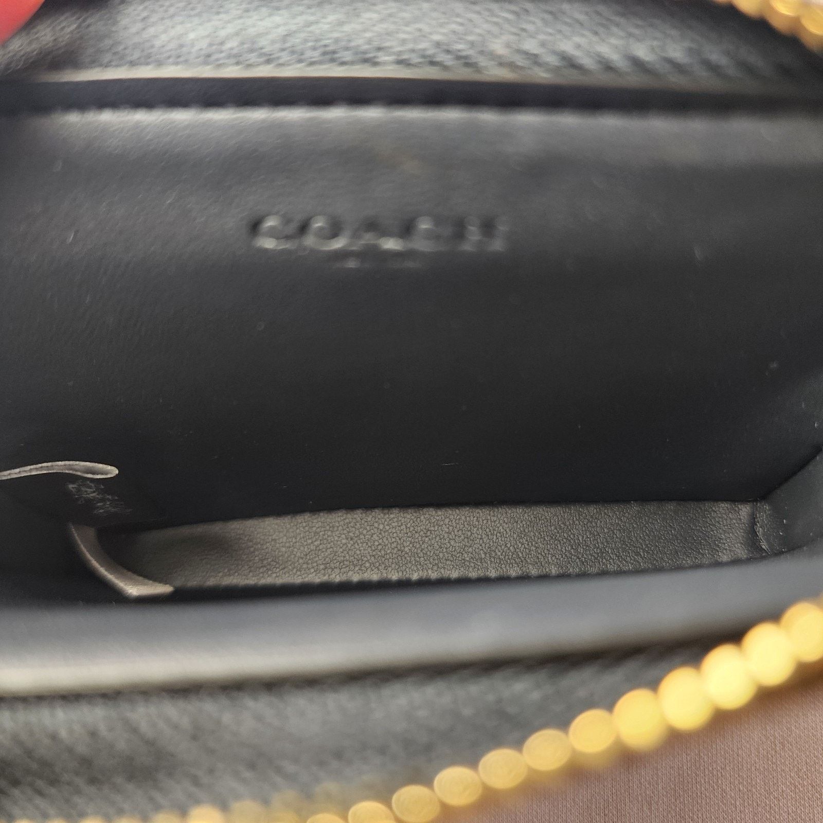 Coach NWT Coach CZ468 Zip Card Case Signature Cherry Print Denim 2 Size ONE SIZE - 2 Thumbnail