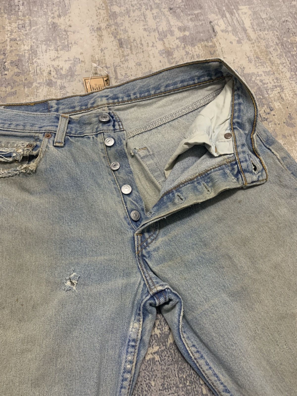 Levi's Vintage Levis 501 Rusty Jeans Distressed Denim Size US 31 - 6 Thumbnail