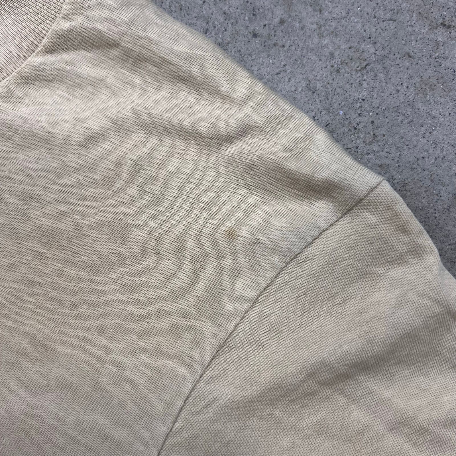 Nike × Vintage True Vintage 70s Nike Soccer Grass and Net Tan T Shirt L Size US L / EU 52-54 / 3 - 11 Thumbnail
