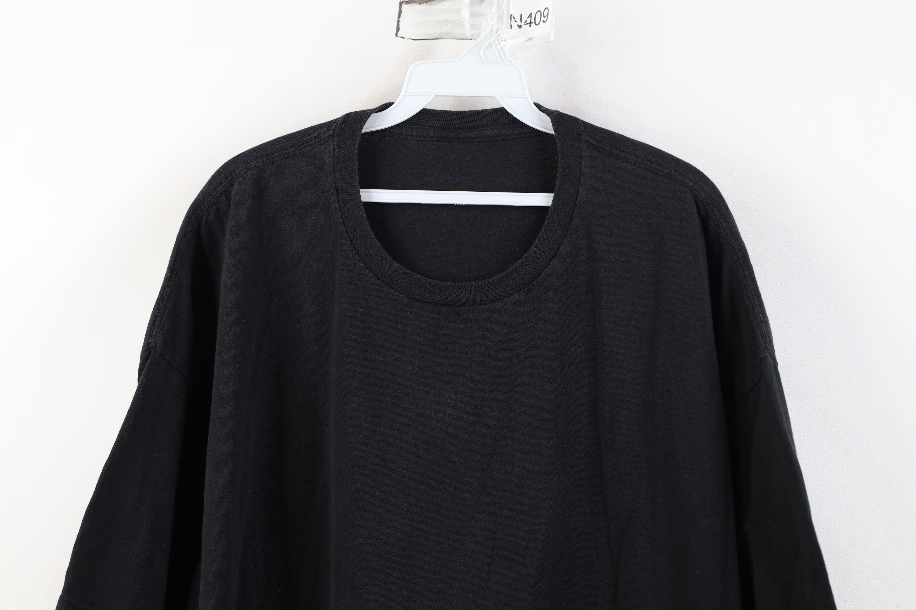 Vintage Vintage 90s Y2K Streetwear Short Sleeve T-Shirt Black Cotton Size US XXL / EU 58 / 5 - 2 Thumbnail