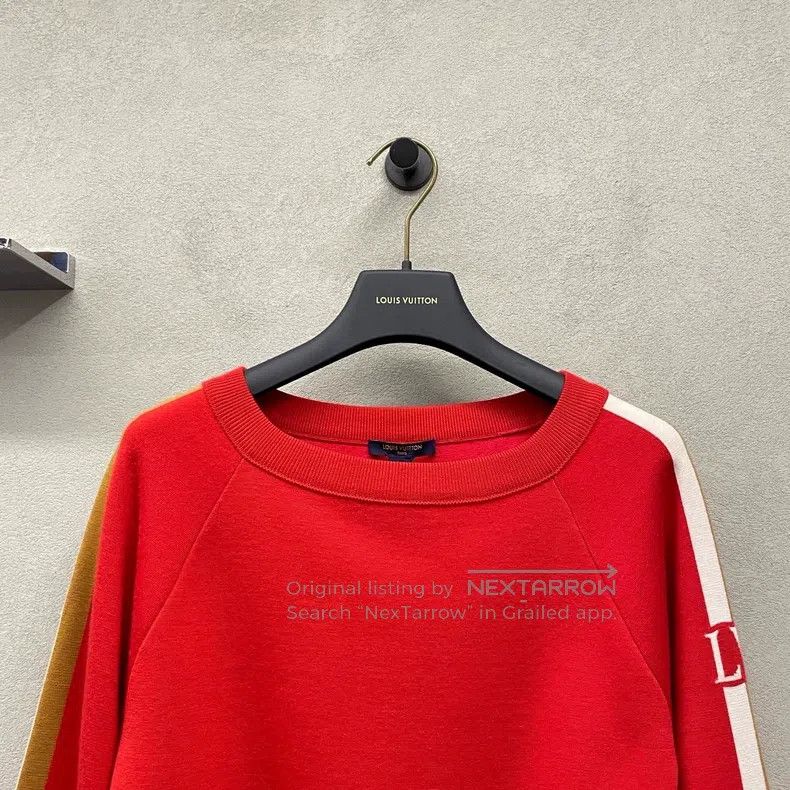Louis Vuitton Louis Vuitton Red Side Stripe Sweatshirt Size US S / EU 44-46 / 1 - 4 Thumbnail