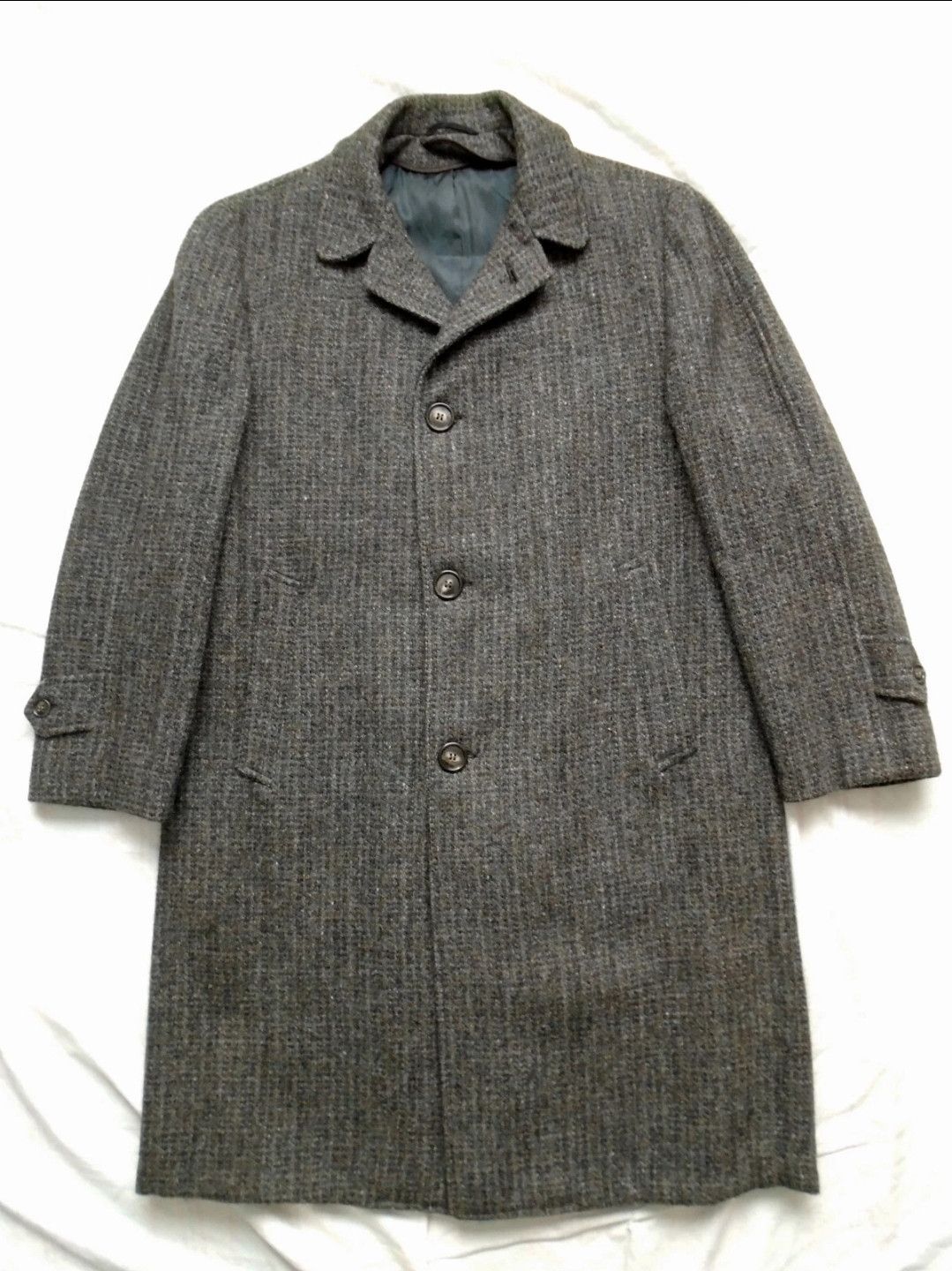 Harris Tweed Harris Tweed Wool overcoat guncheck size 38/40 Size US M / EU 48-50 / 2 - 1 Thumbnail