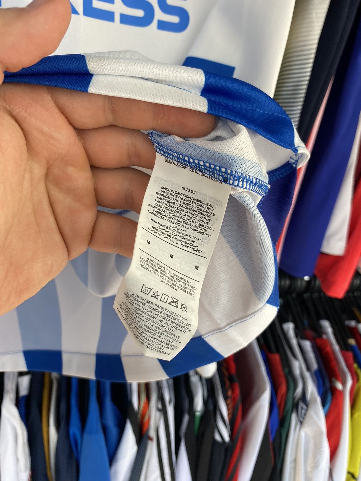 Nike 2023/24 NIKE BRIGHTON #5 DUNK PLAYER ISSUE FOOTBALL JERSEY Size US M / EU 48-50 / 2 - 6 Thumbnail