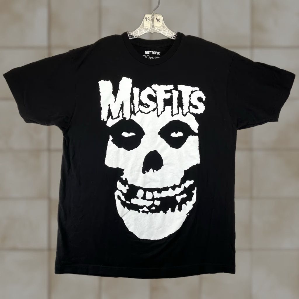 Vintage Misfits Shirt Mens XL Black Punk Rock Band Tee Skull Logo 2019 Lightweight Cotton Regular Adult Short Sleeve Crew Neck Graphics Print Vintage No Size US XL / EU 56 / 4 - 1 Thumbnail