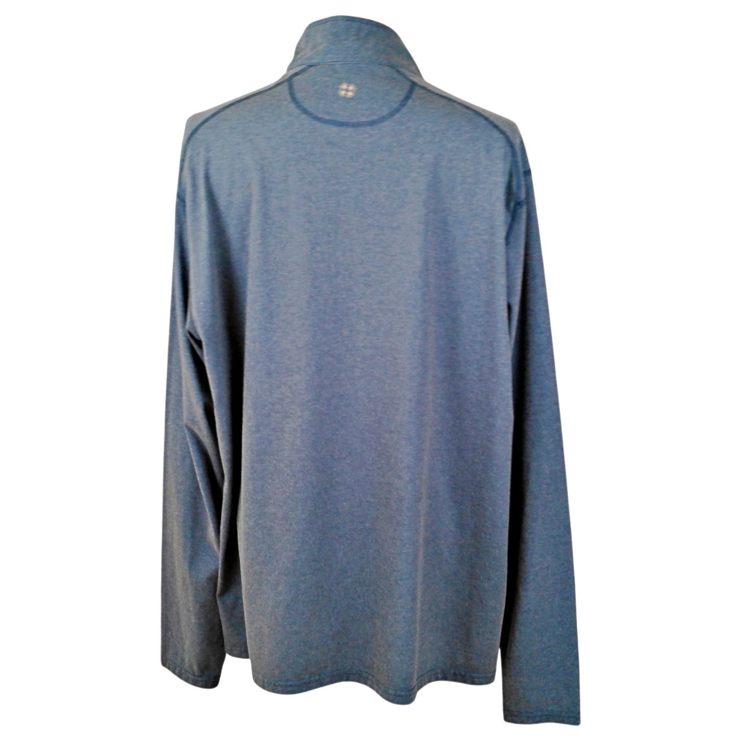 Castaway Clothing Castaway Nantucket 1/4 Zip Heather Blue Performance Pullover Size US XXL / EU 58 / 5 - 3 Thumbnail