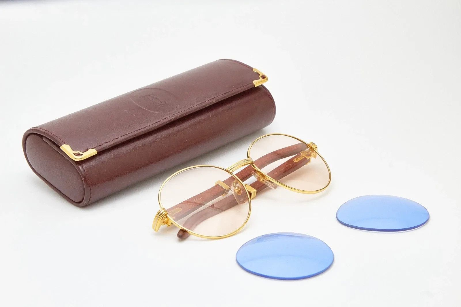 Cartier Sunglasses Cartier Bagatelle Bubinga Wood Size ONE SIZE - 1 Thumbnail