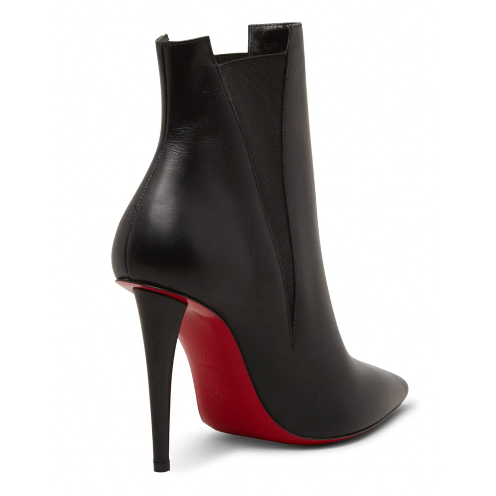 Christian Louboutin Astribooty 100 Black Calf Leather Ankle Heel Bootie 39.5 Size US 9.5 / IT 39.5 - 9 Thumbnail