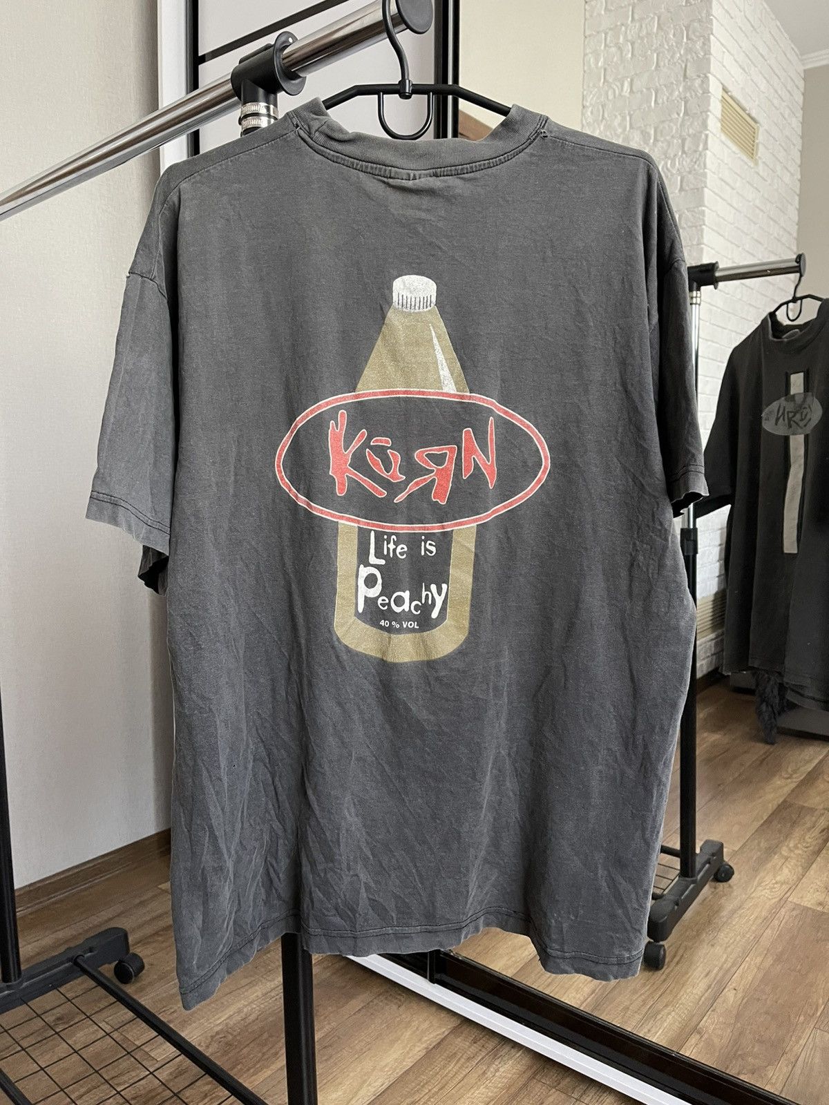 1996 Korn Life Is Peachy Vintage T-Shirt Tee Rock Band