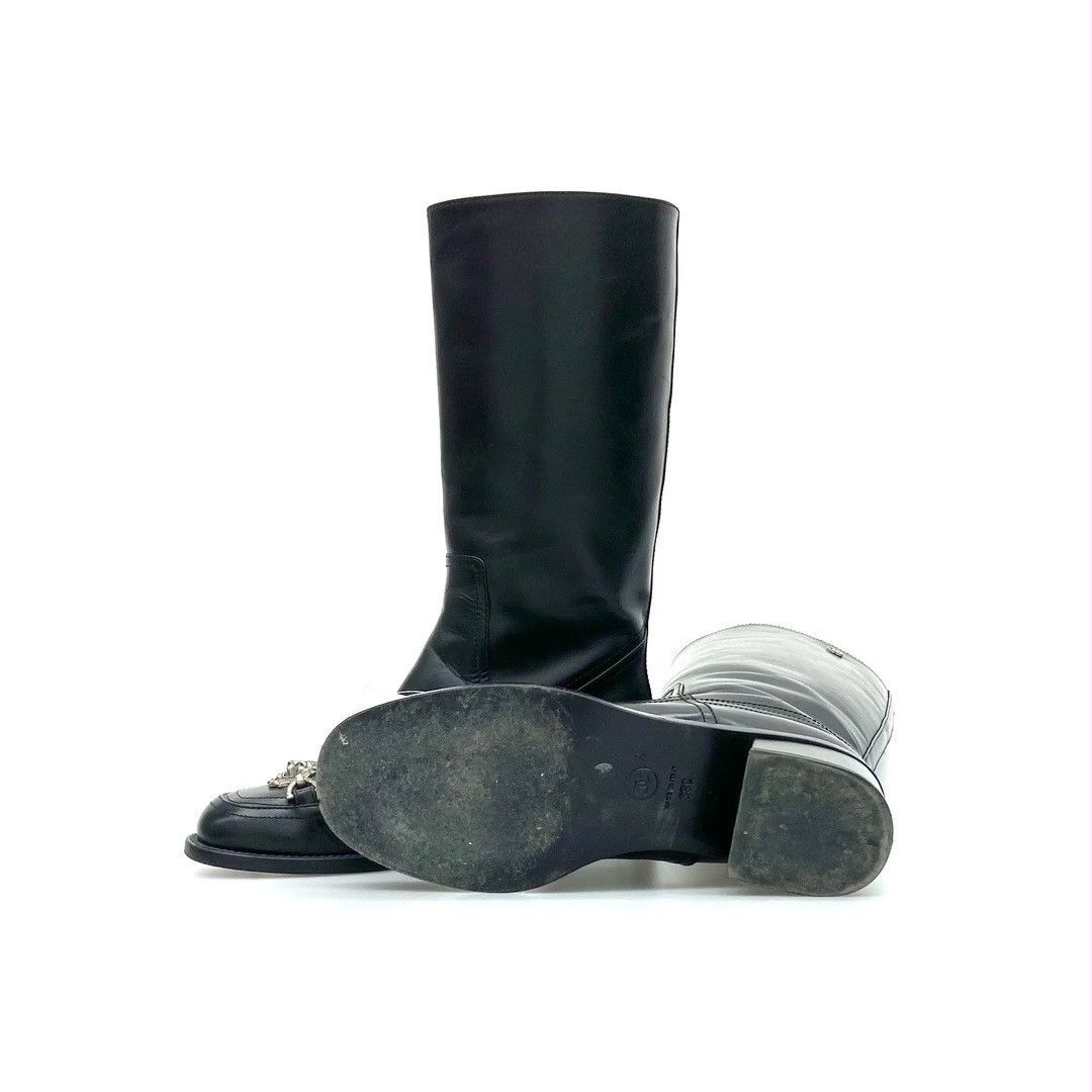 Chanel Chanel high boots in stretch lambskin and lambskin leather Size US 8 / IT 38 - 2 Thumbnail